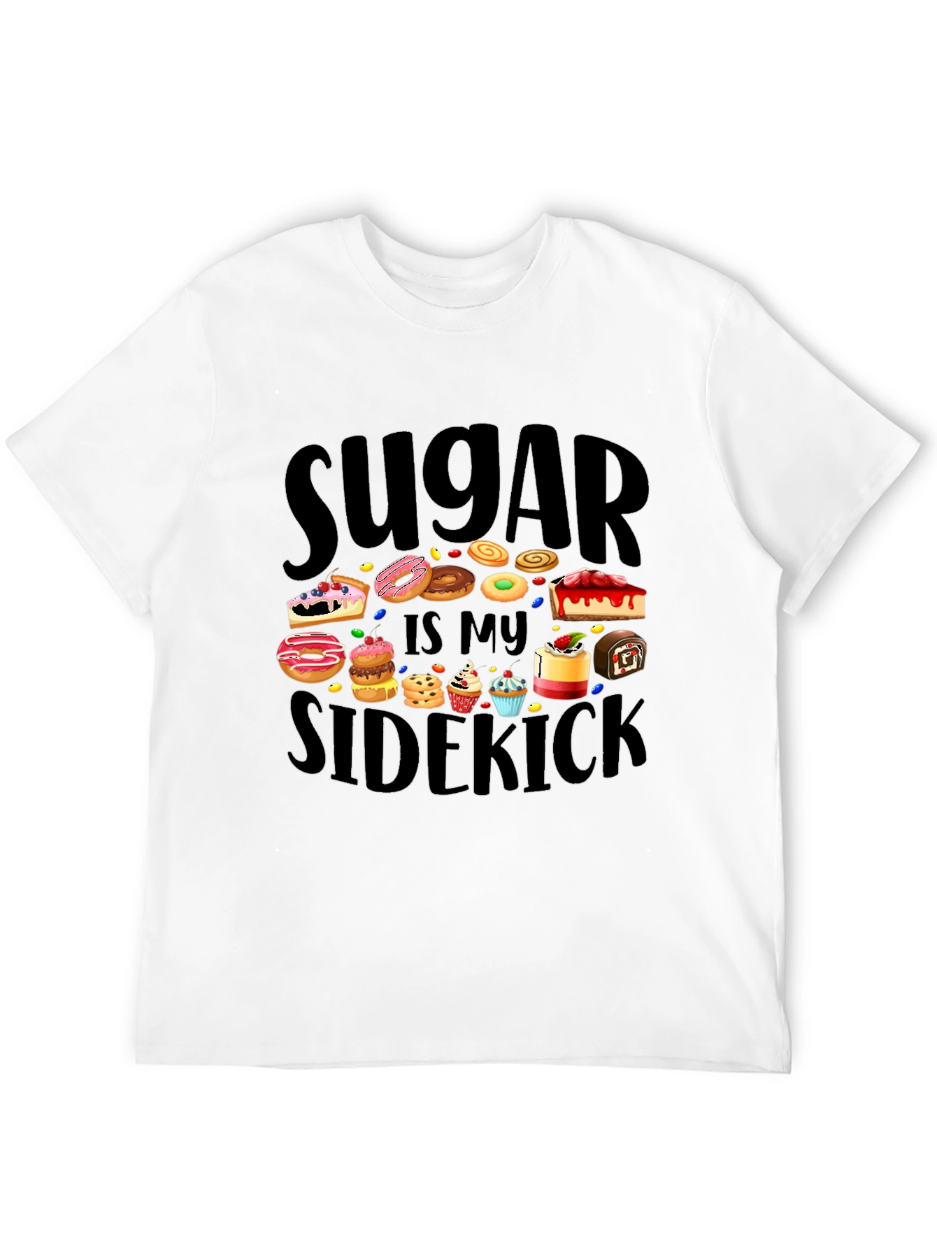 Sugar Is My Sidekick T-Shirt - Sweet Tooth Tee