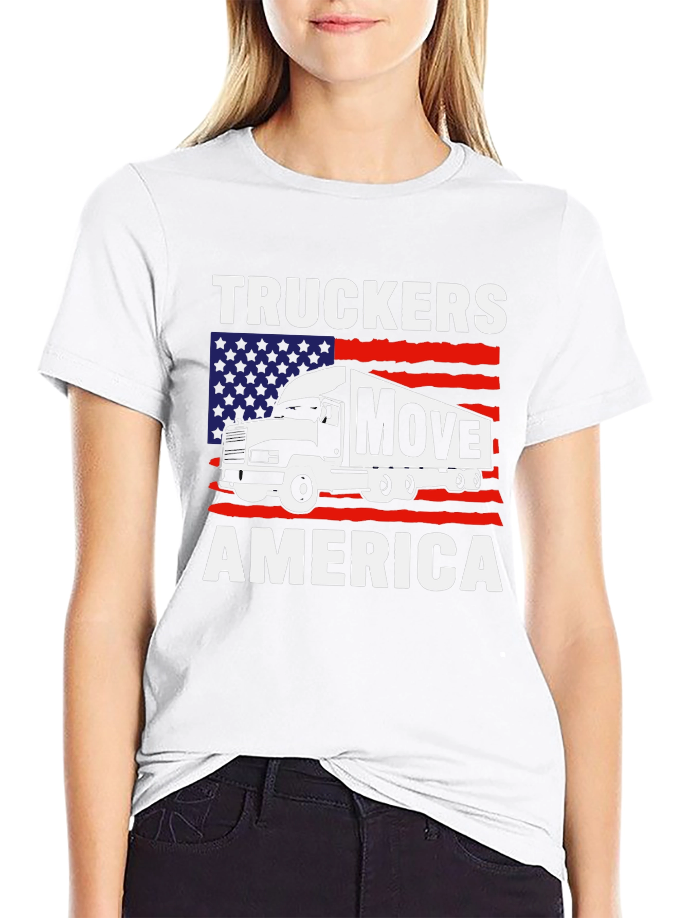 Truckers Move America Graphic T-Shirt