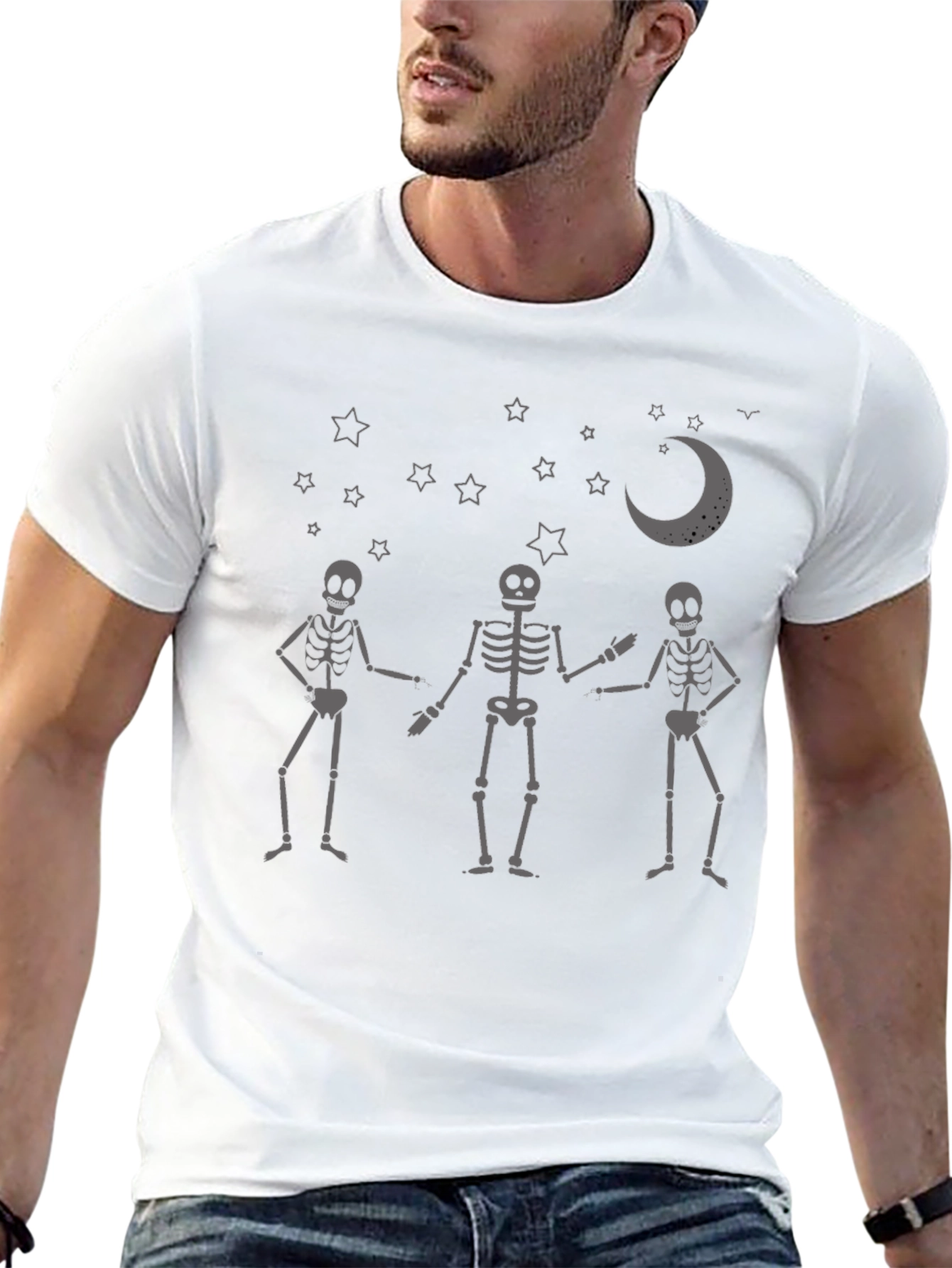 Skeleton Dance Crew Graphic Tee - Black