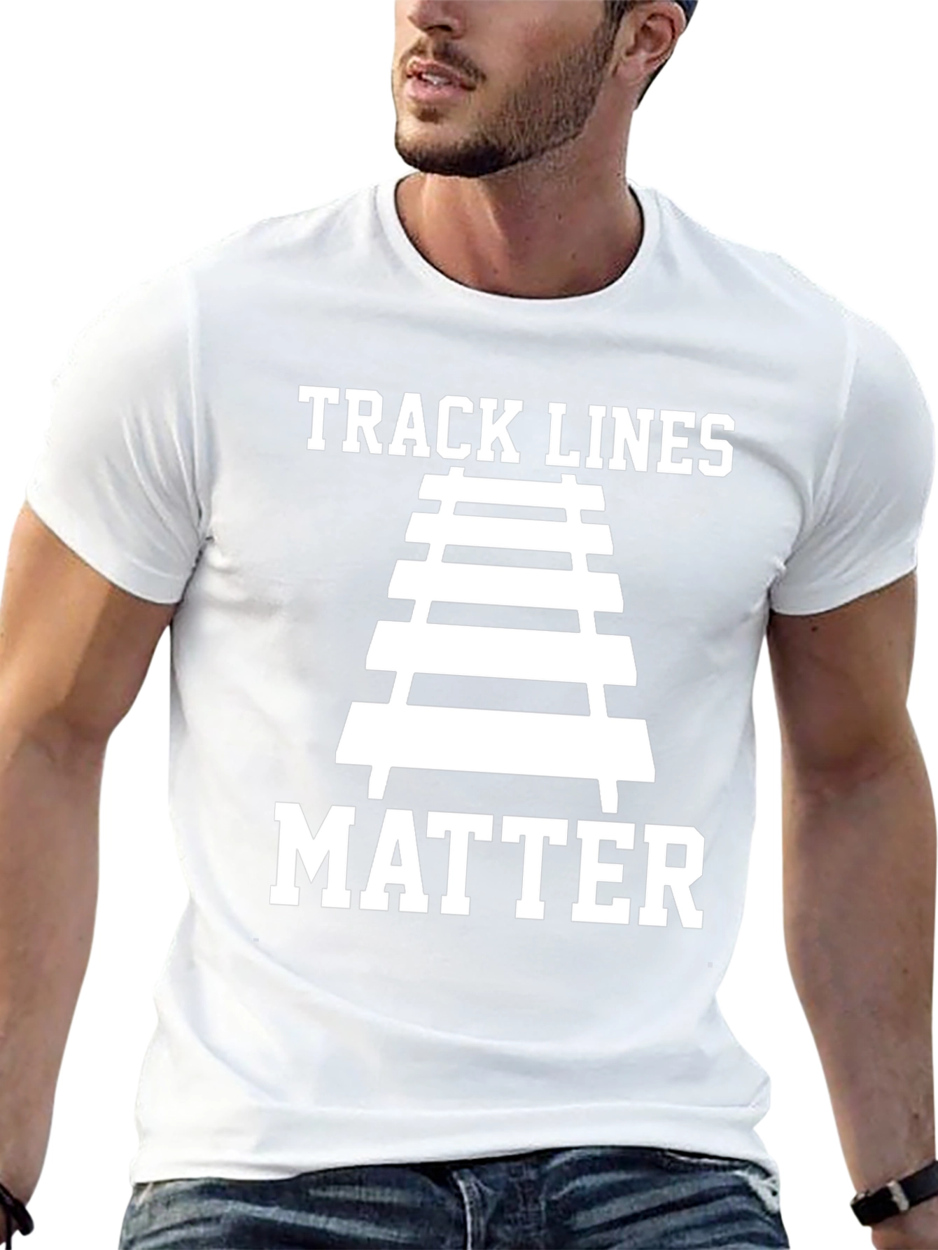 Track Lines Matter Graphic Tee