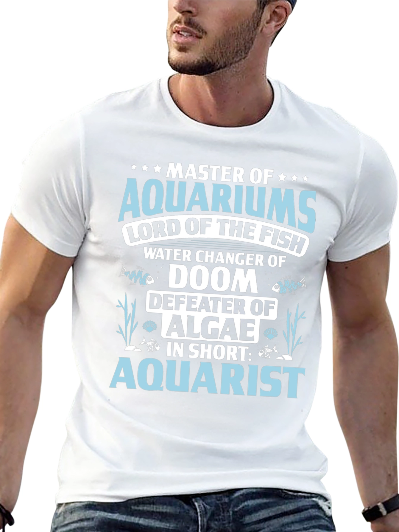 Aquarist T-Shirt: Master of Aquariums Funny Fish Keeper Tee