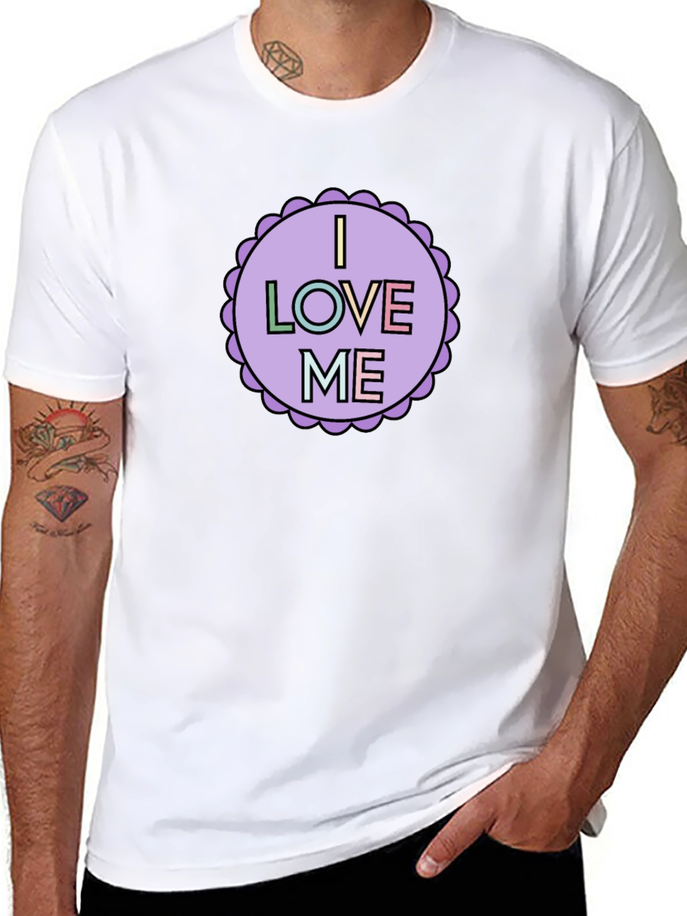 I Love Me Graphic Tee - Black Unisex Shirt