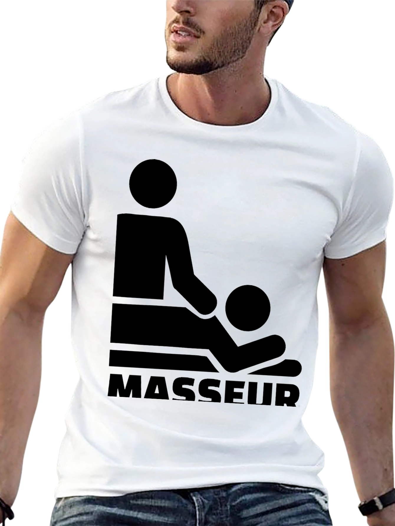 Masseur Graphic T-Shirt - Black