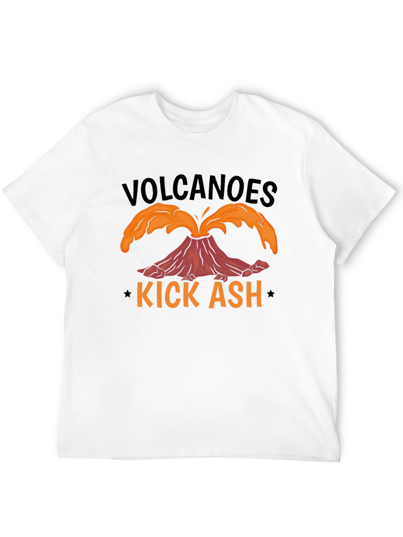 Volcanoes Kick Ash T-Shirt - Black