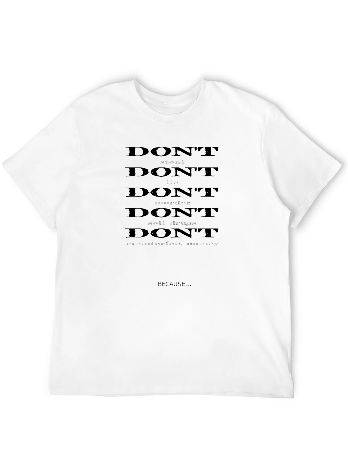 Dont Do Drugs Mens Black T-Shirt