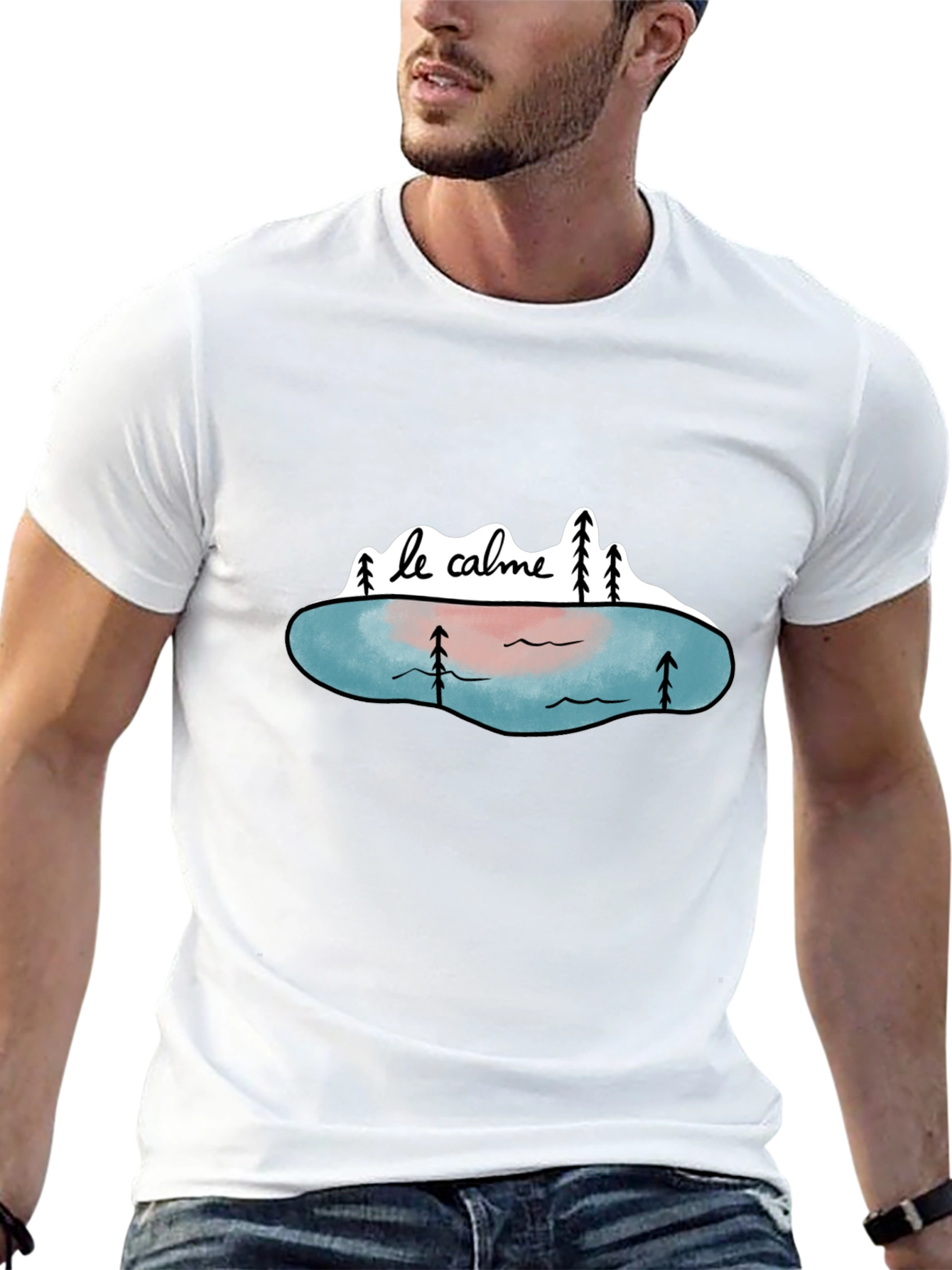 Le Calme Graphic Tee - Relaxed Style