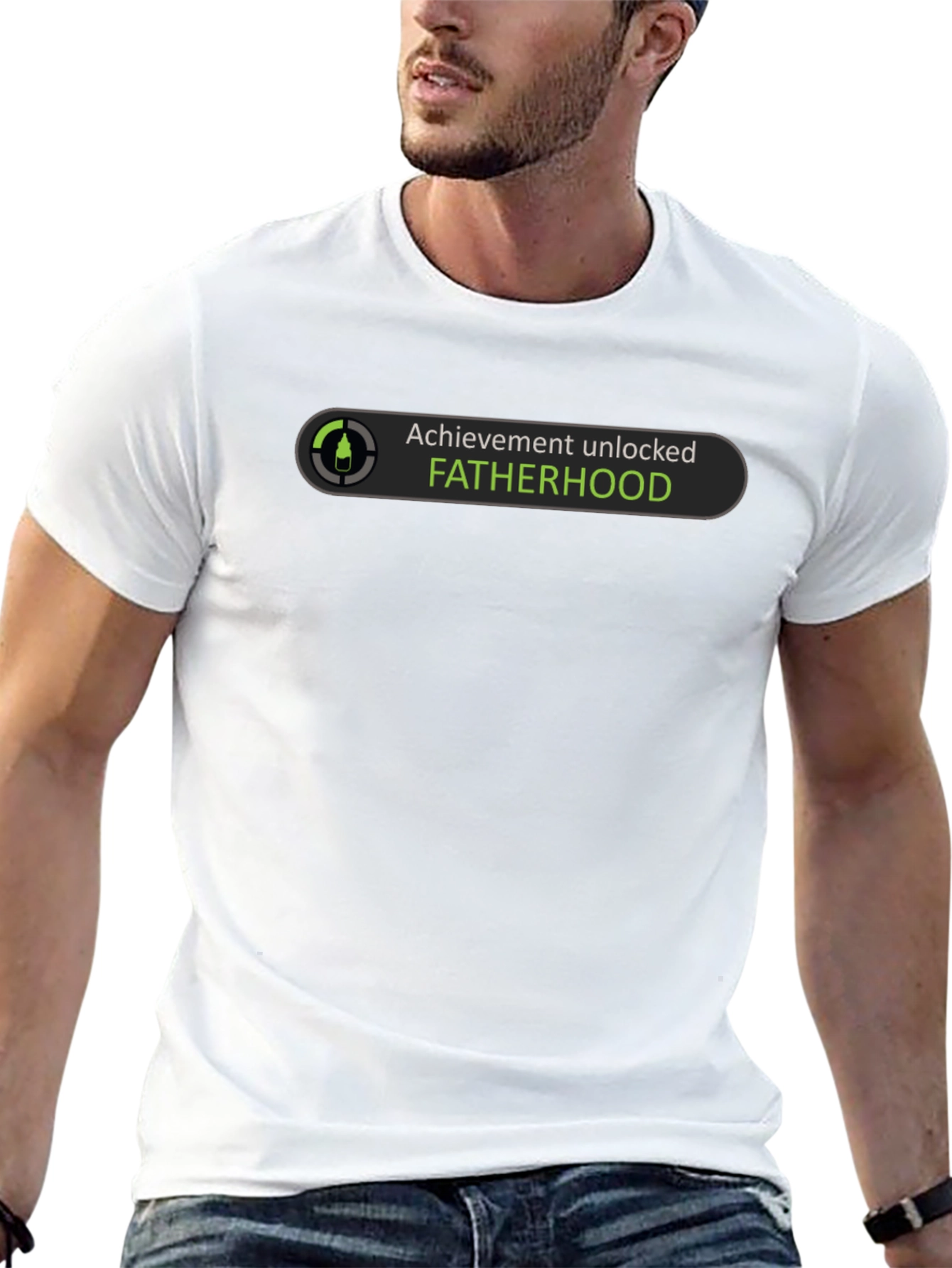 Fatherhood Achievement Unlocked Graphic Tee