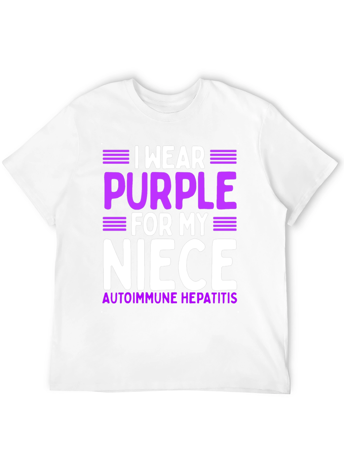 Purple Niece Autoimmune Hepatitis Awareness T-Shirt