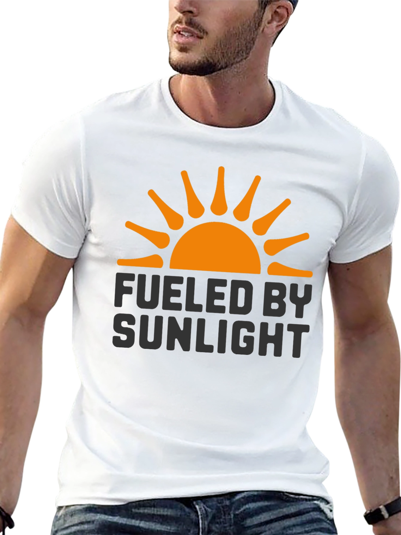 Fueled By Sunlight Graphic Tee - Black