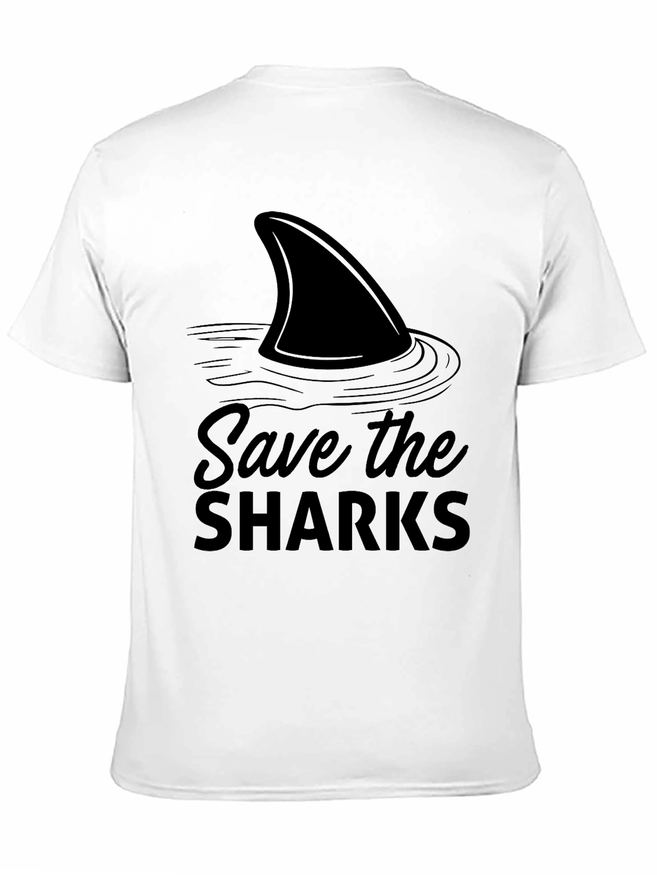 Save the Sharks Black T-Shirt