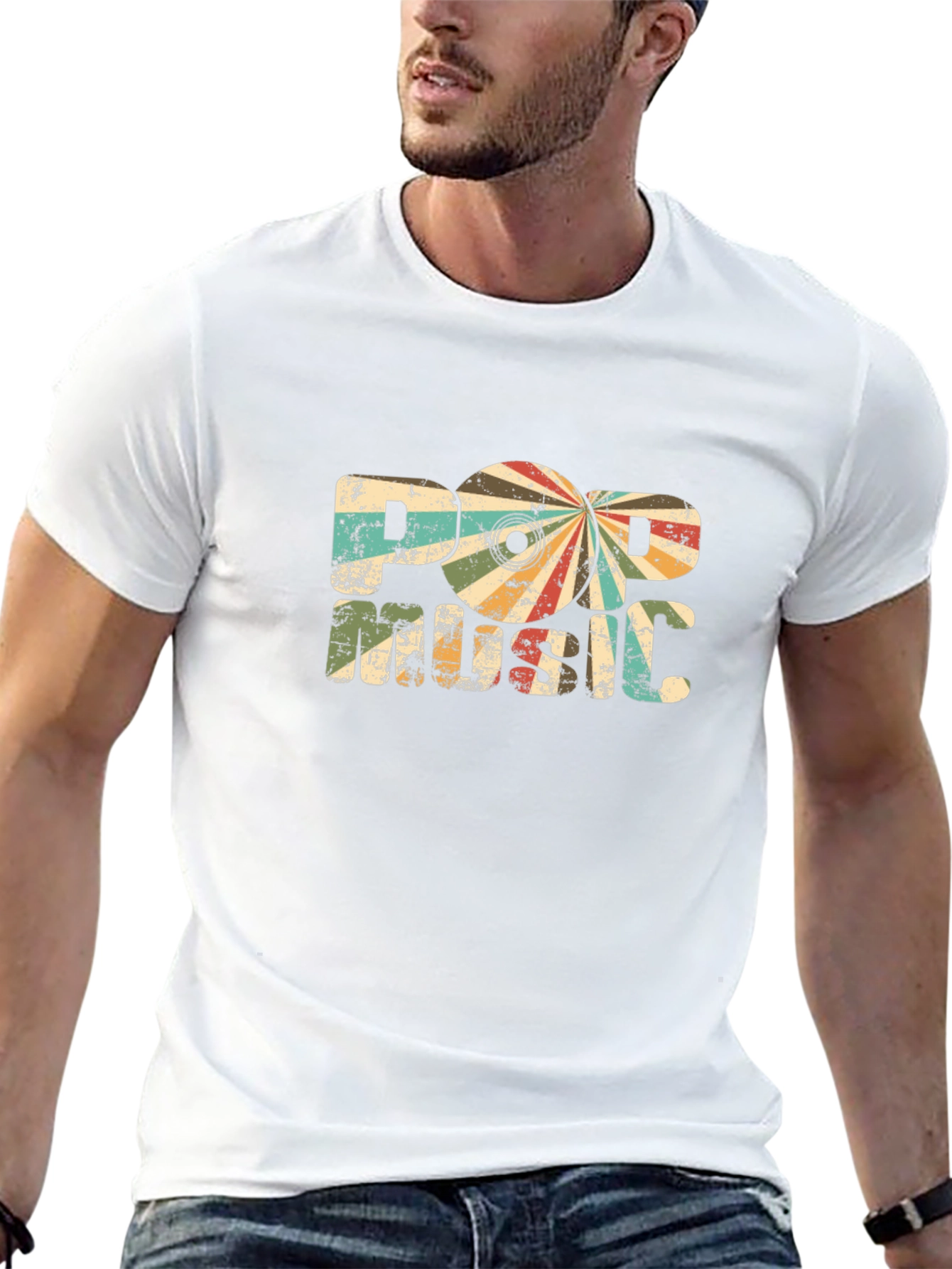 Retro Pop Music Graphic T-Shirt