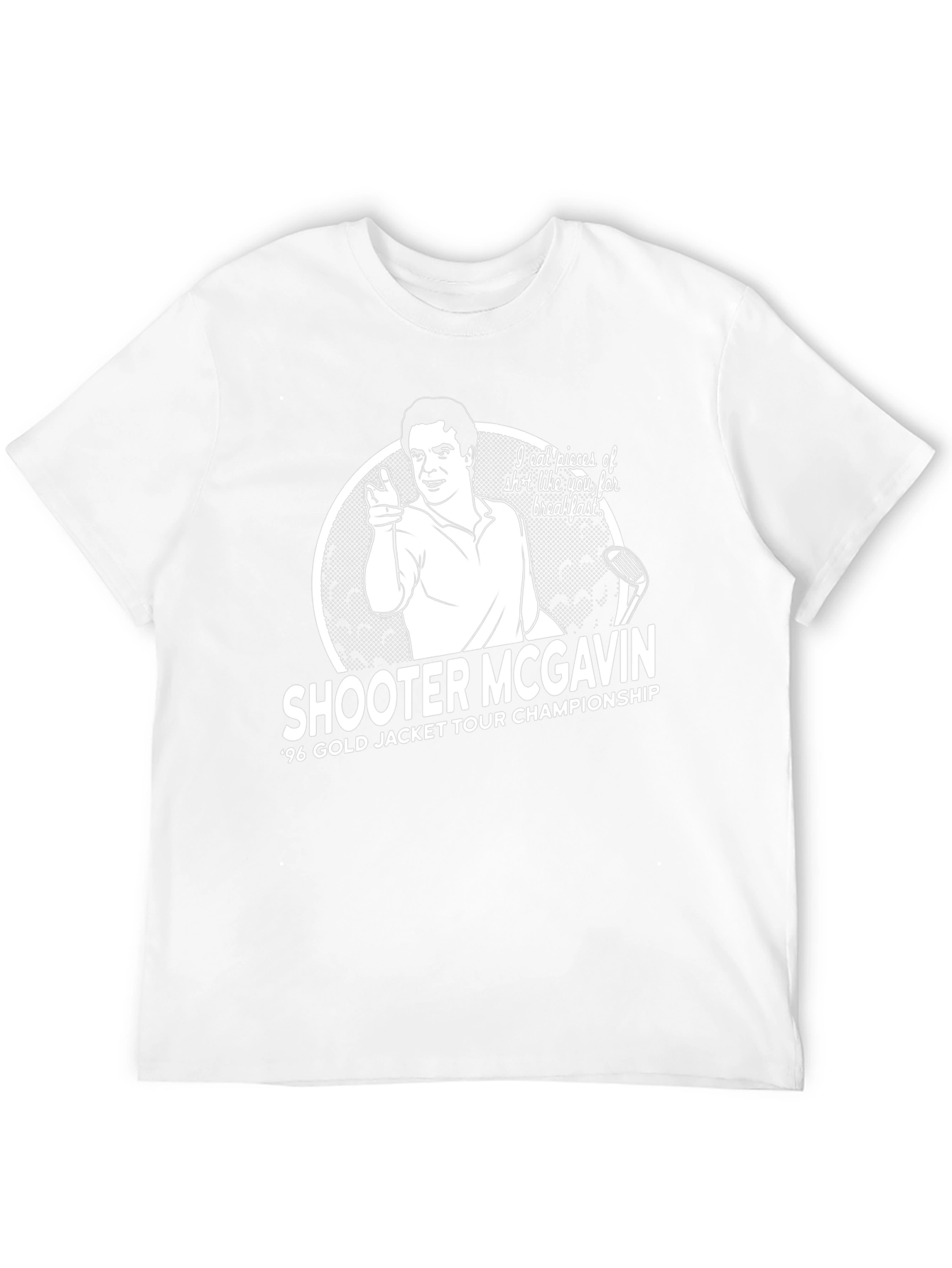 Shooter McGavin 96 Gold Jacket Tour Championship Black T-Shirt