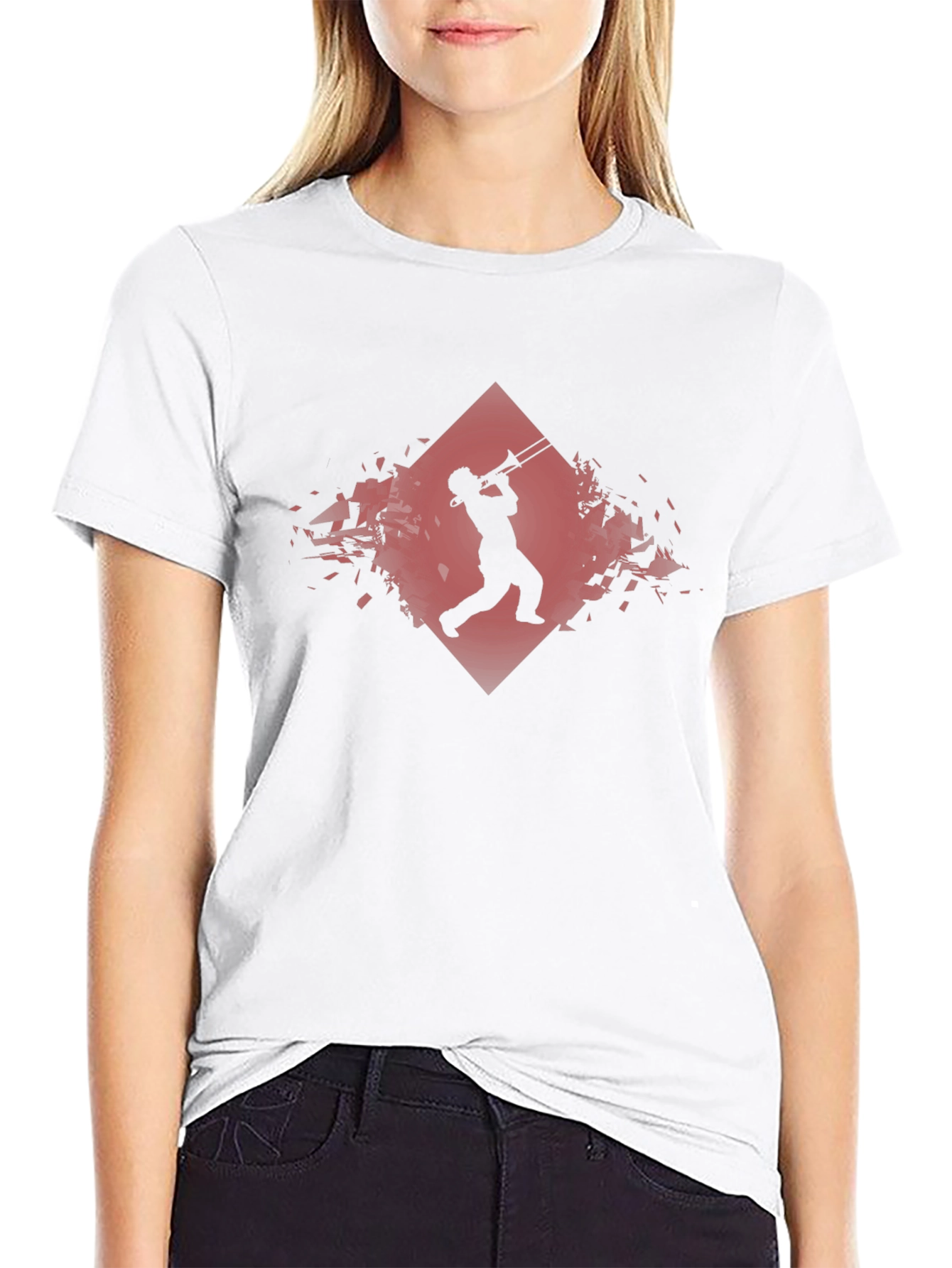 Jazz Trombone Player Graphic Tee