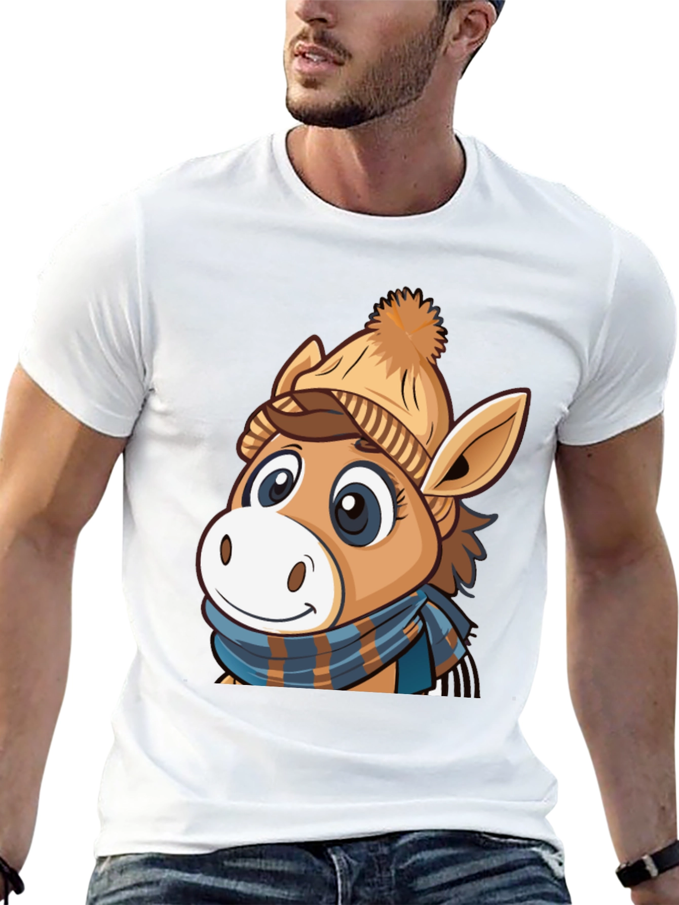 Cute Cartoon Horse T-Shirt
