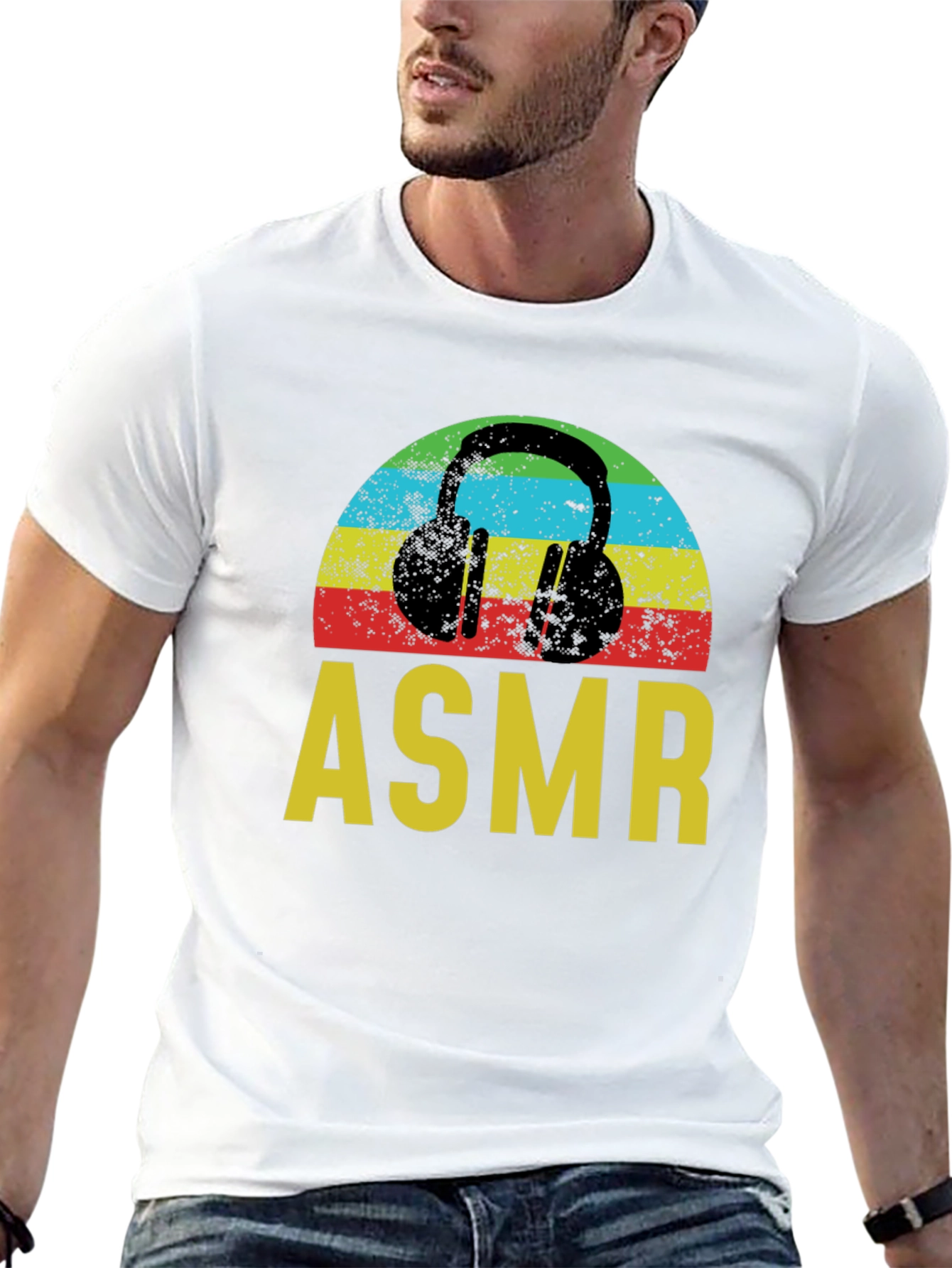 ASMR Headphone Graphic T-Shirt - Relaxing Vibes!
