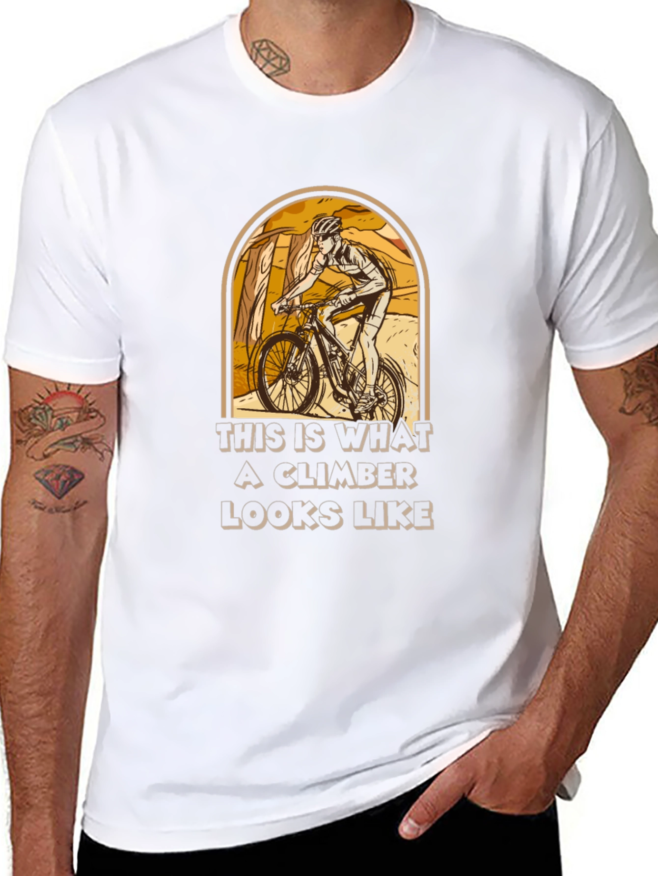 Climber T-Shirt - Mountain Biking Design