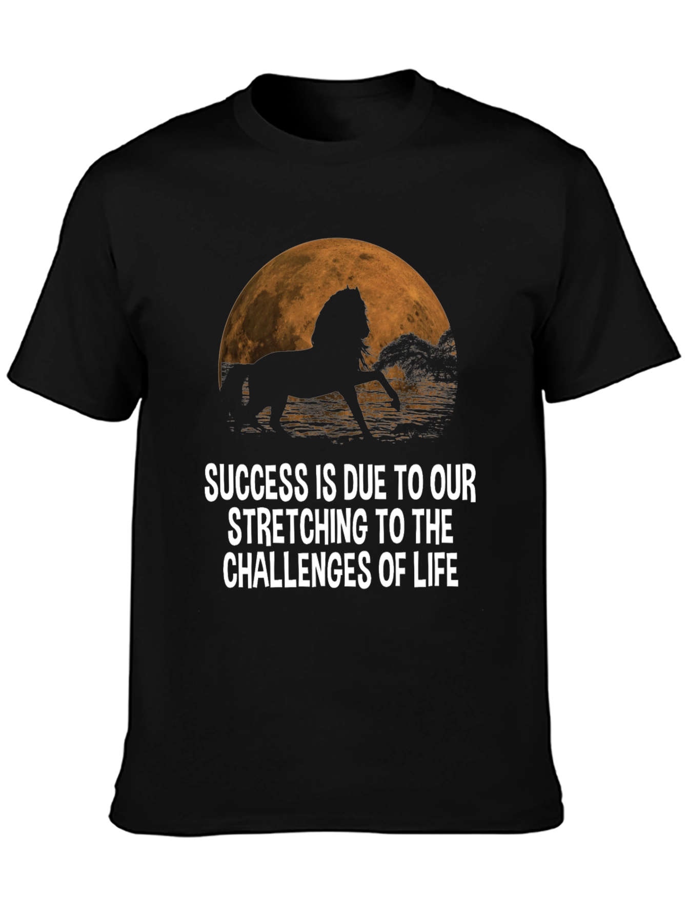 Success Horse Graphic Tee - Motivational Shirt