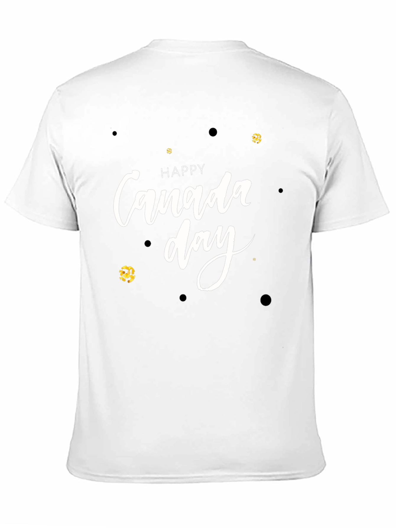 Happy Canada Day Black T-Shirt