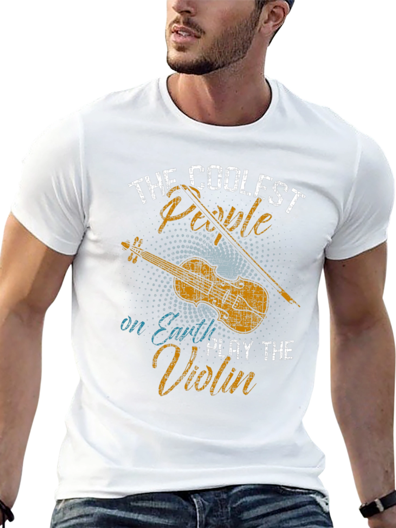 Coolest People Violin T-Shirt - Music Lover Tee