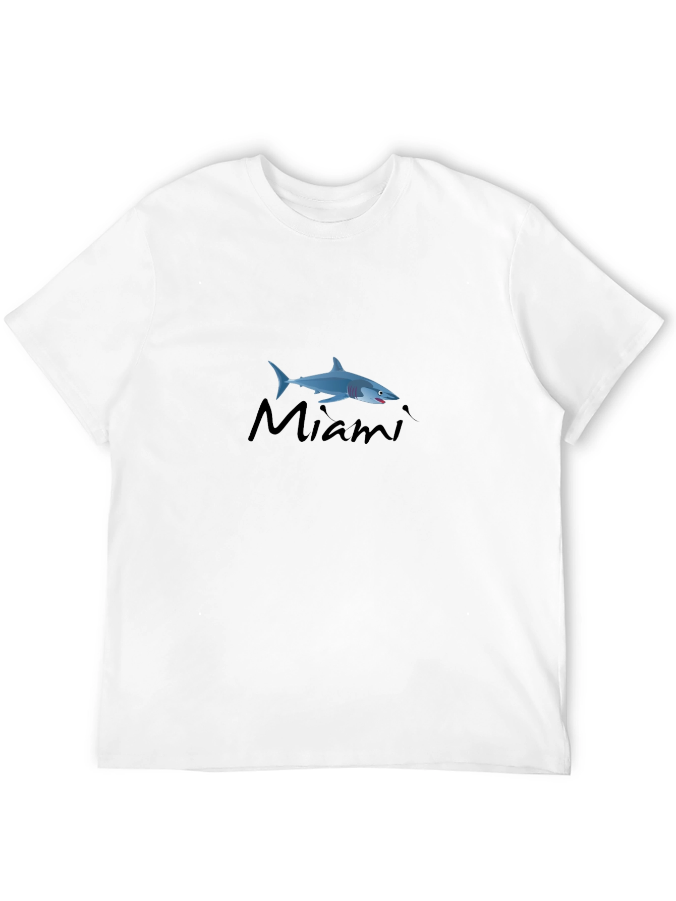 Miami Shark Graphic Tee - Cool Black T-Shirt