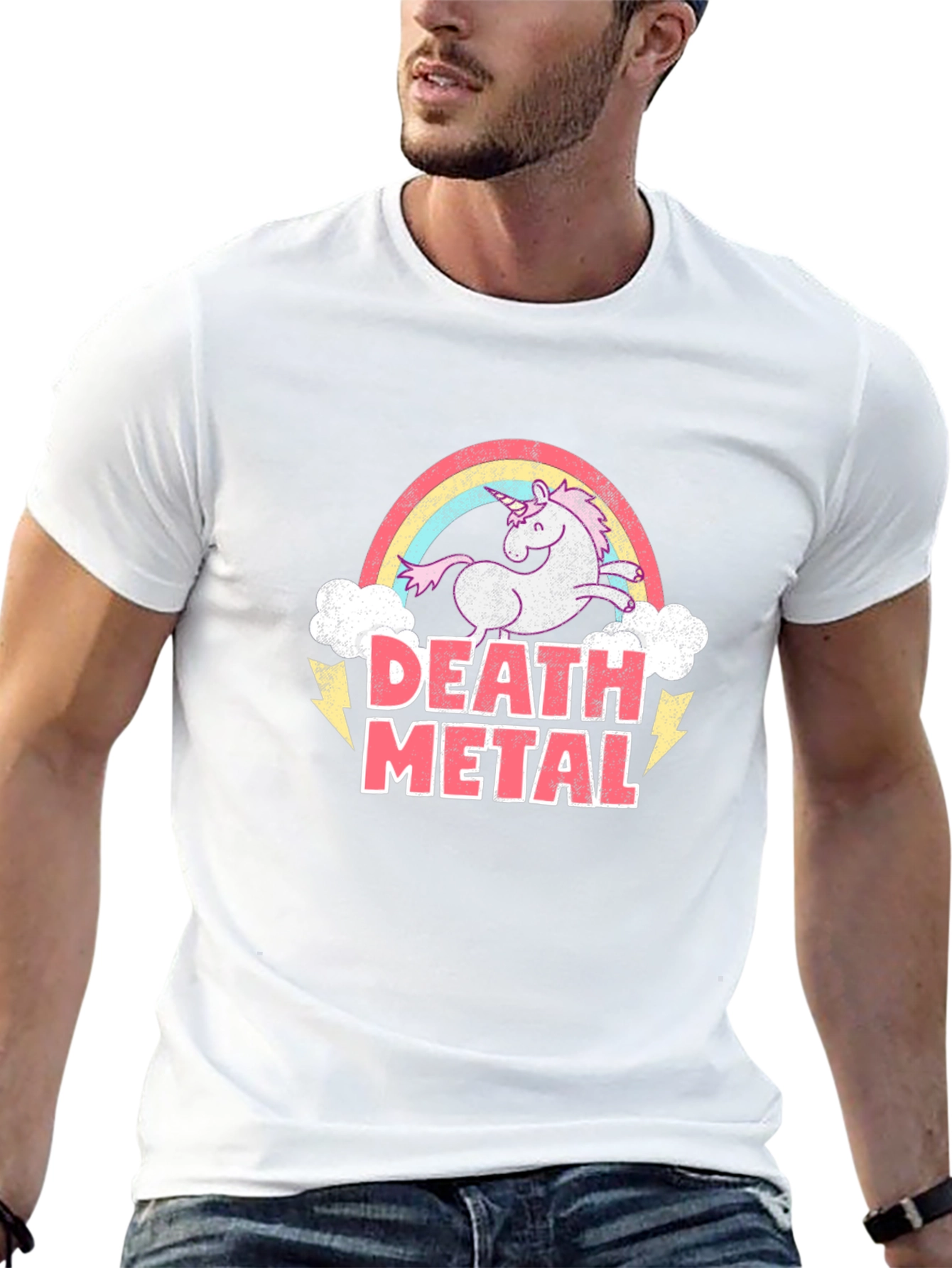 Death Metal Unicorn T-Shirt Black