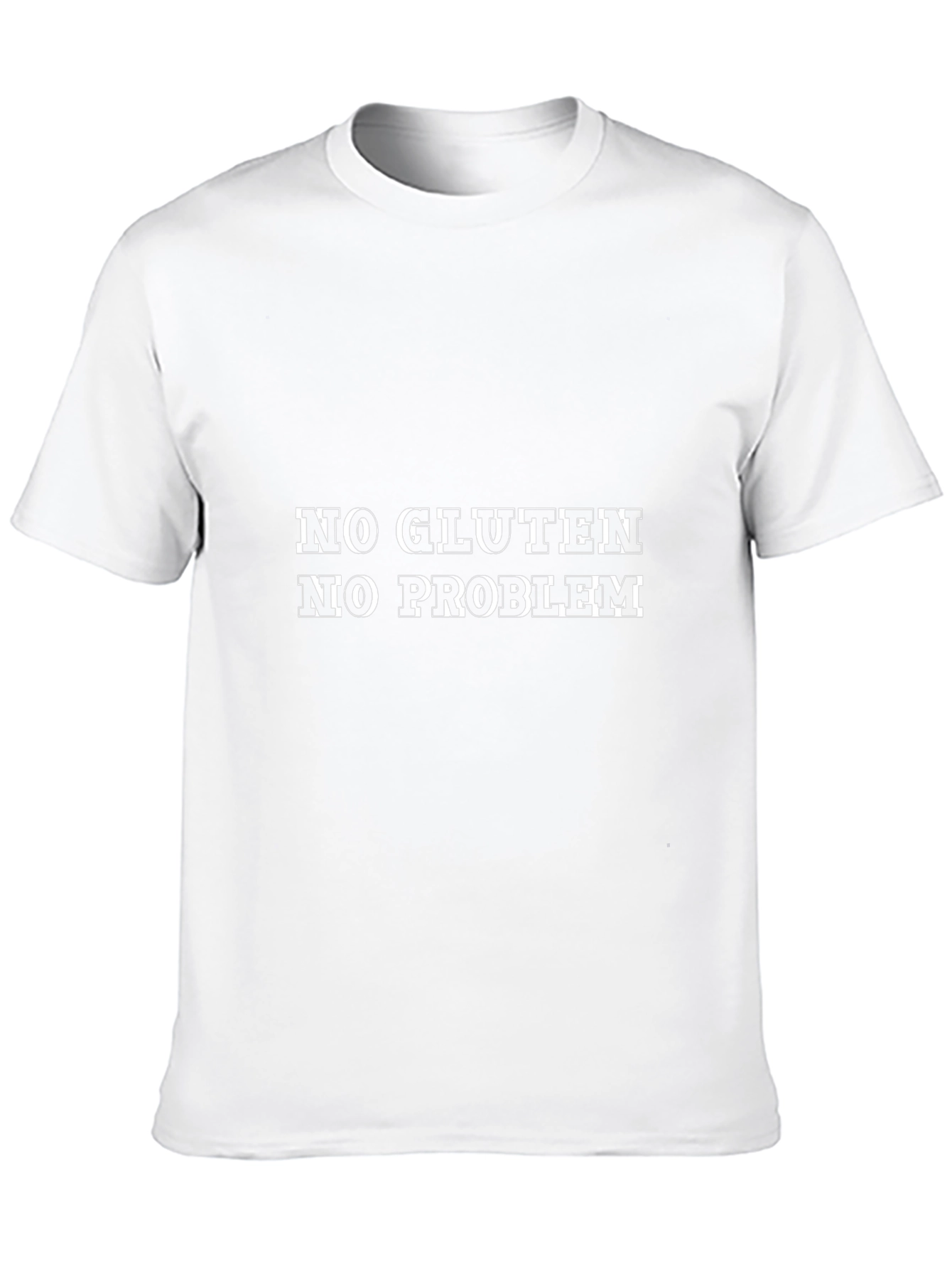 Gluten-Free Lifestyle Black T-Shirt - No Gluten No Problem
