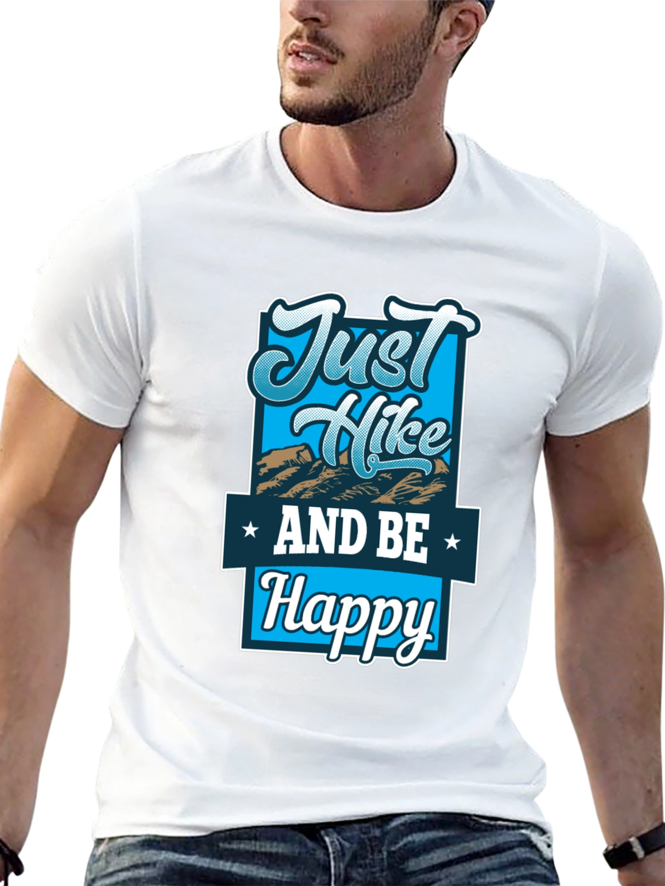 Just Hike and Be Happy Graphic T-Shirt