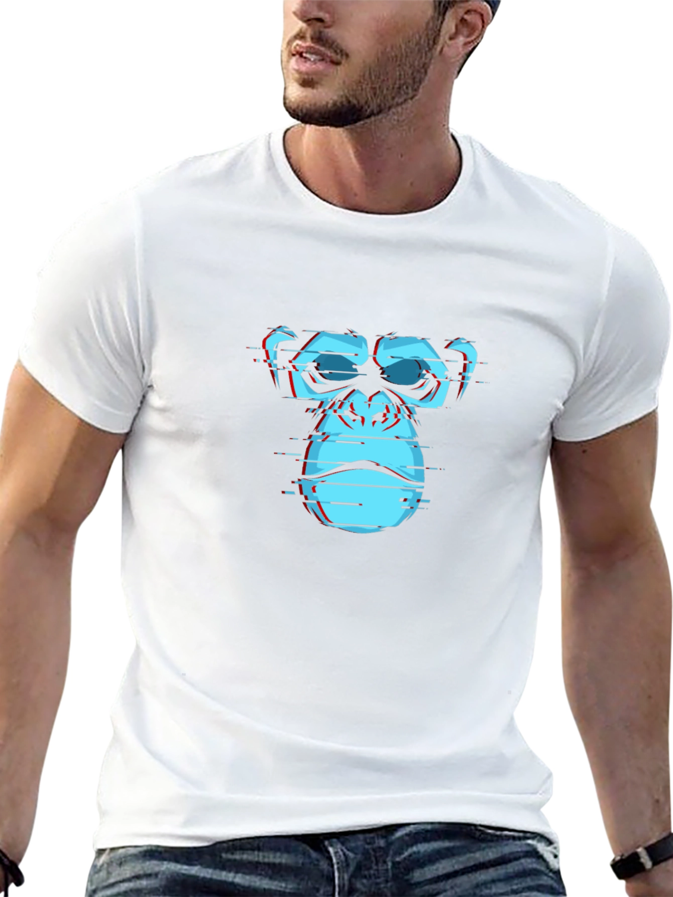 Cyber Ape Graphic Tee - Black