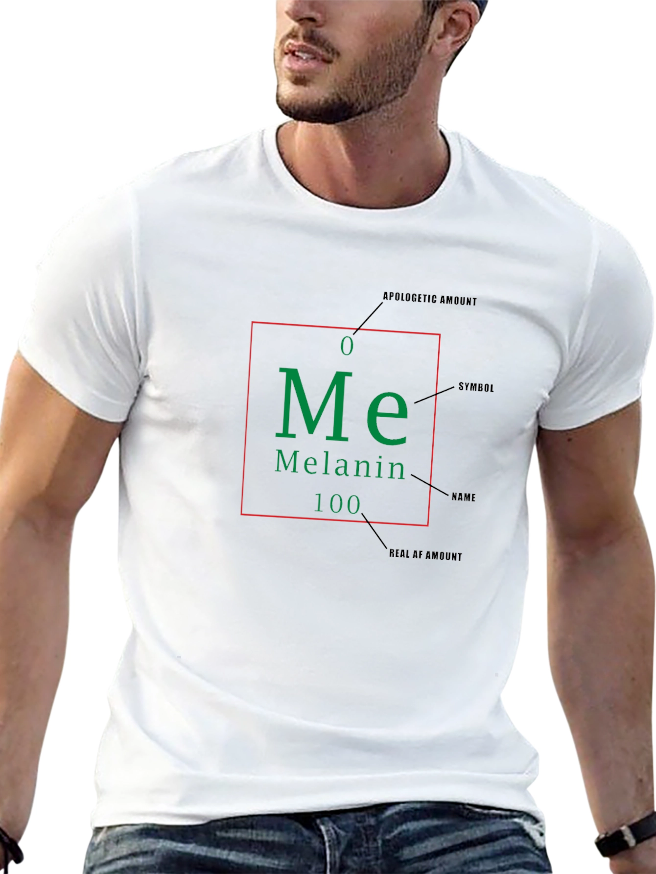 Melanin T-Shirt - Periodic Table Design