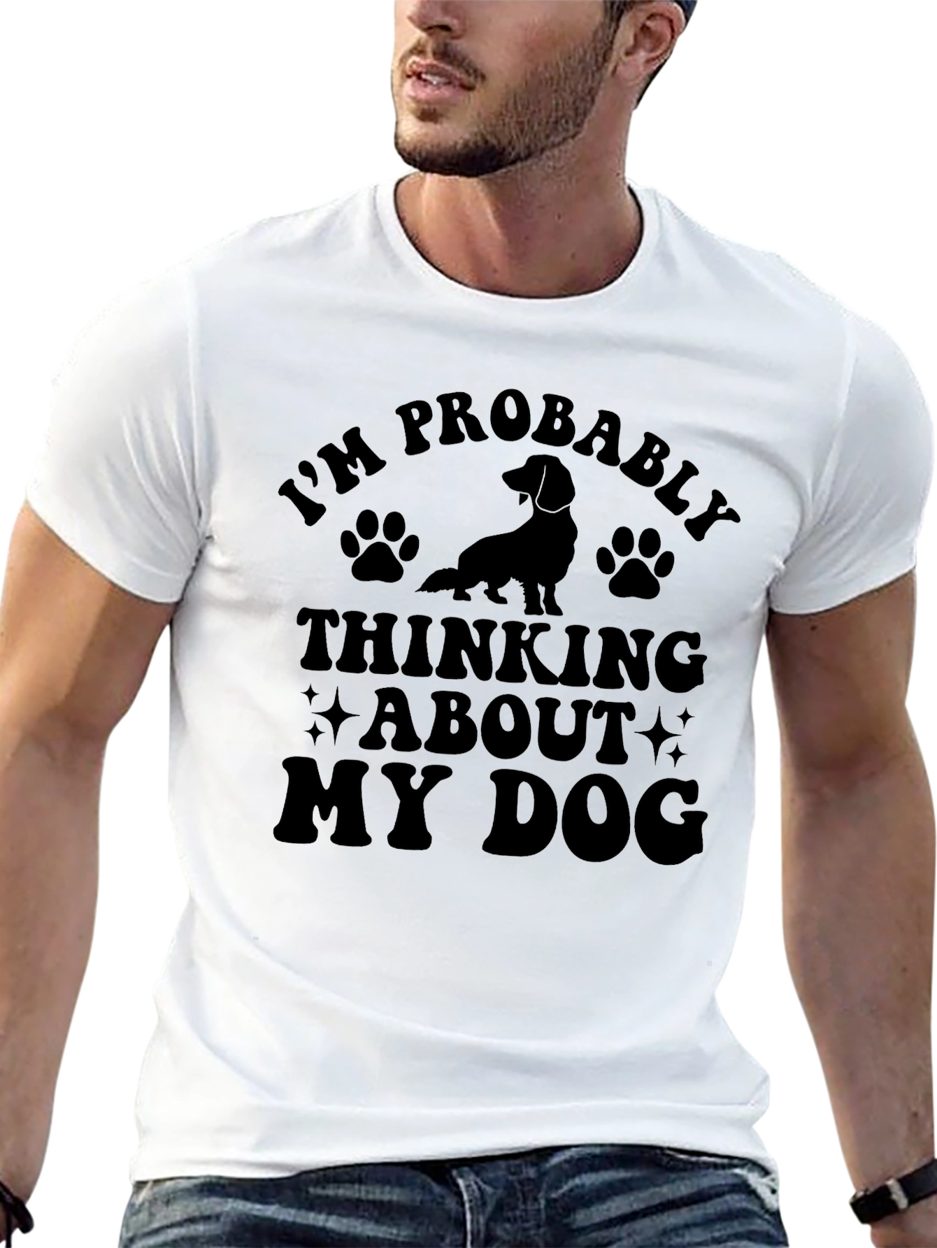 Im Probably Thinking About My Dog T-Shirt