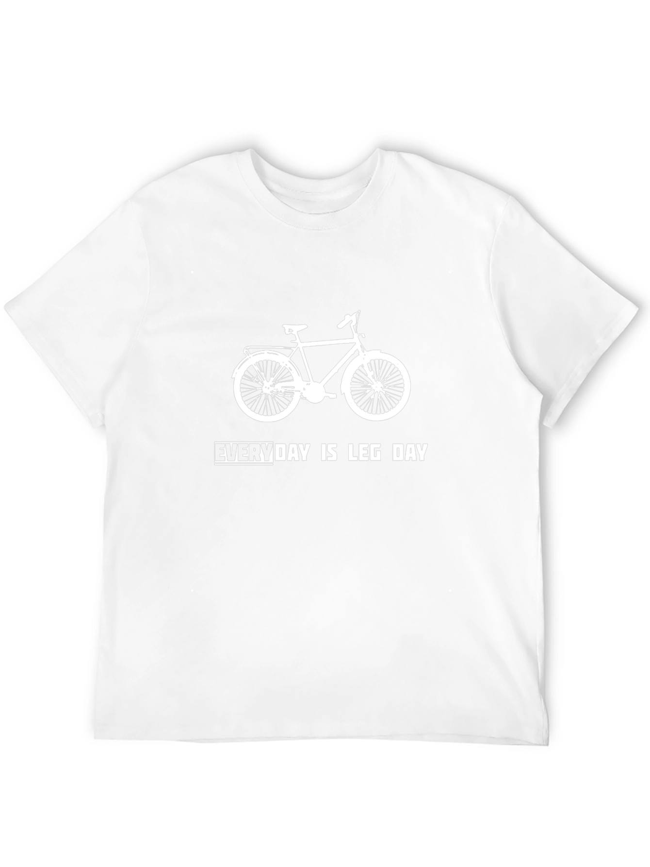 Everyday Is Leg Day Bicycle T-Shirt - Black