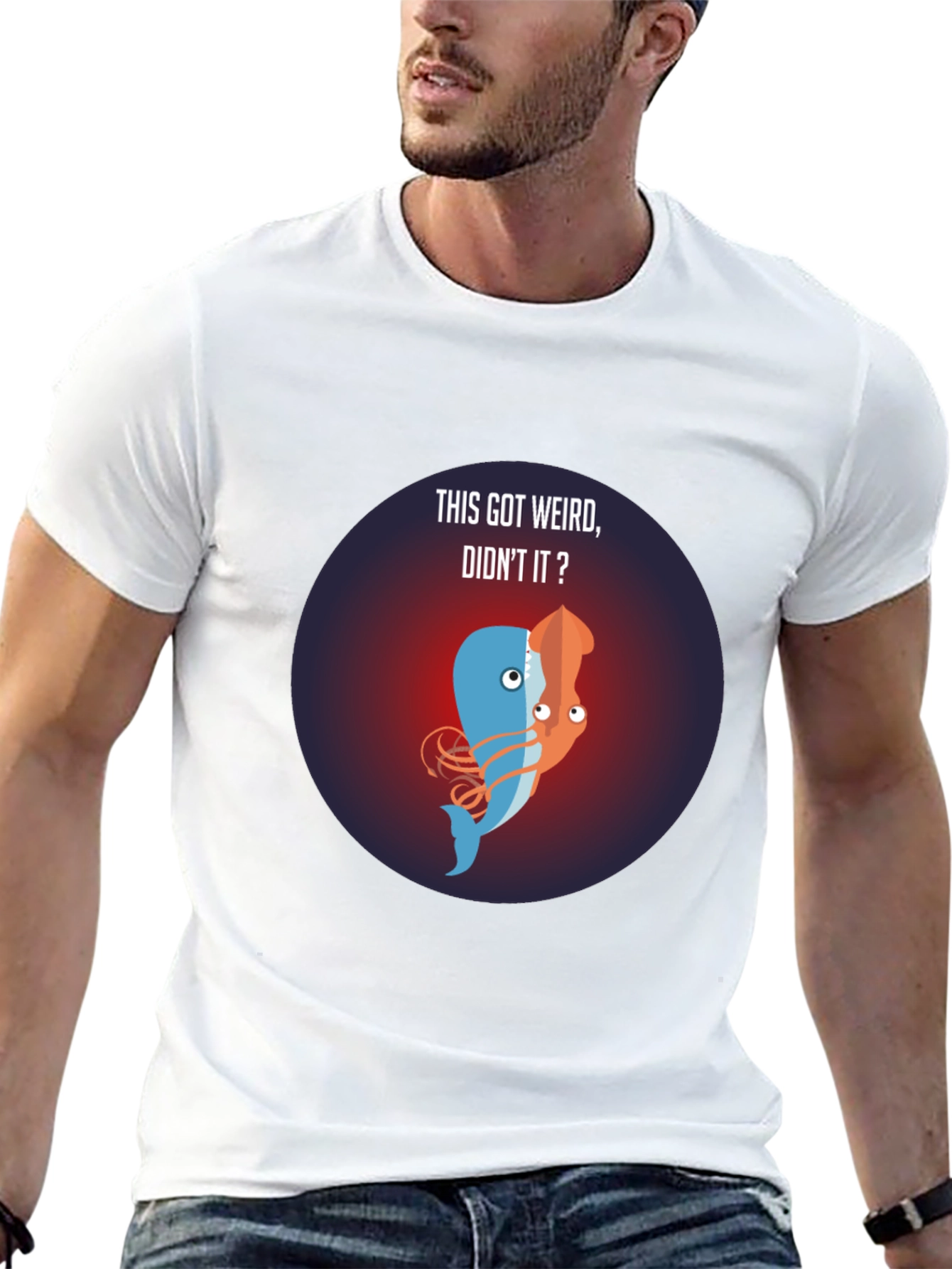 Weird Whale-Squid Fusion T-Shirt