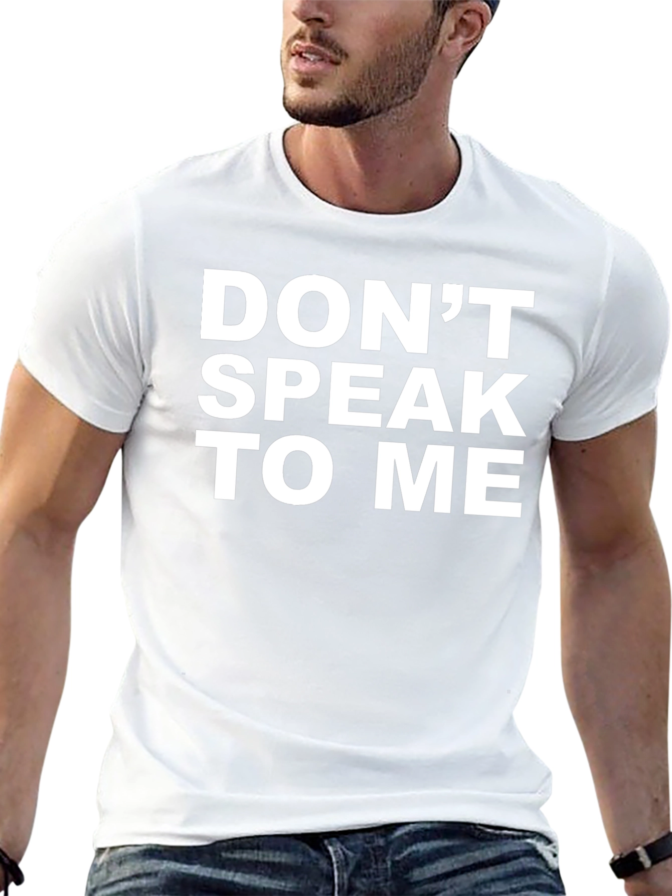 Dont Speak To Me Graphic Tee - Black Cotton