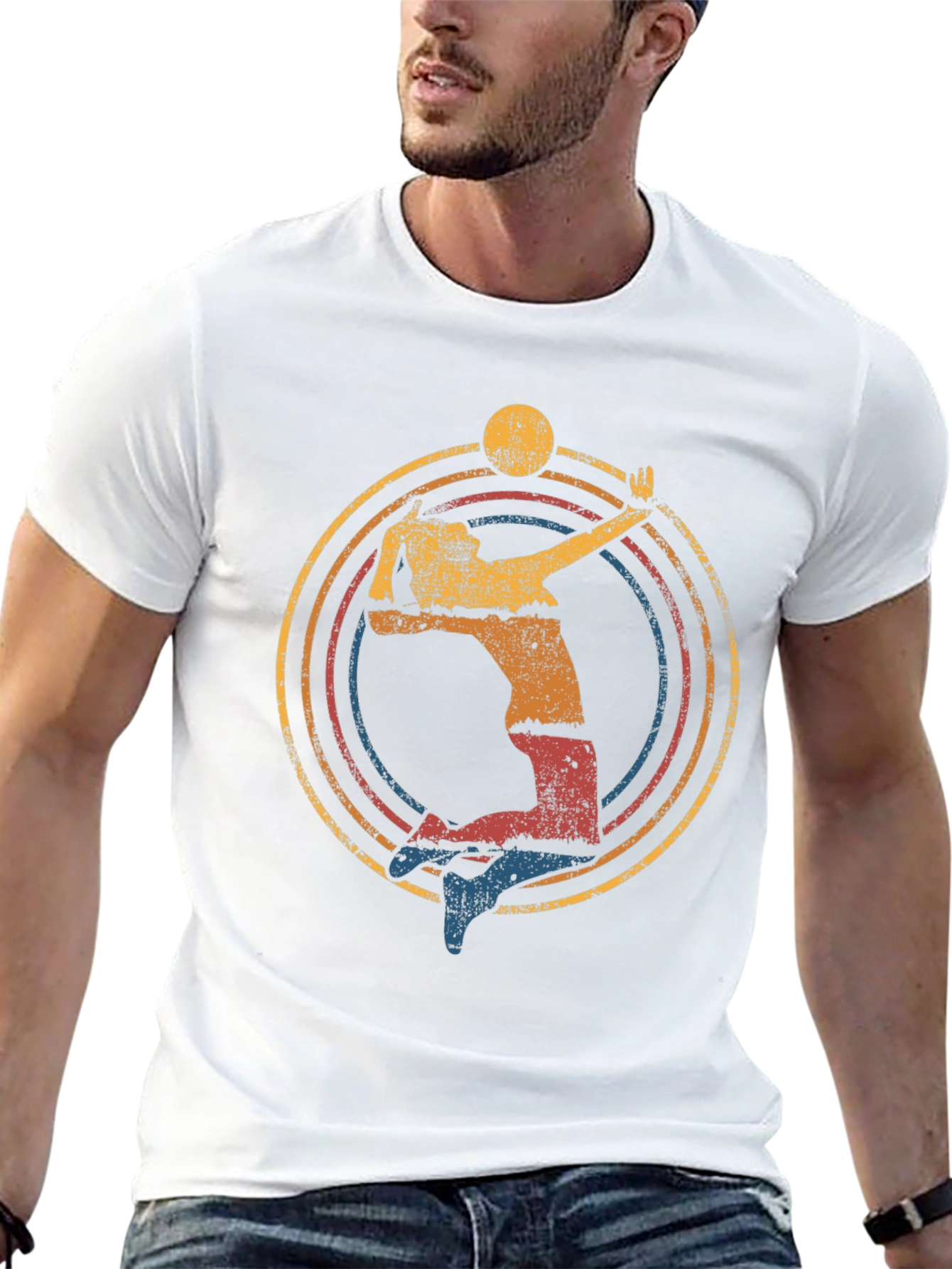 Retro Volleyball Graphic T-Shirt