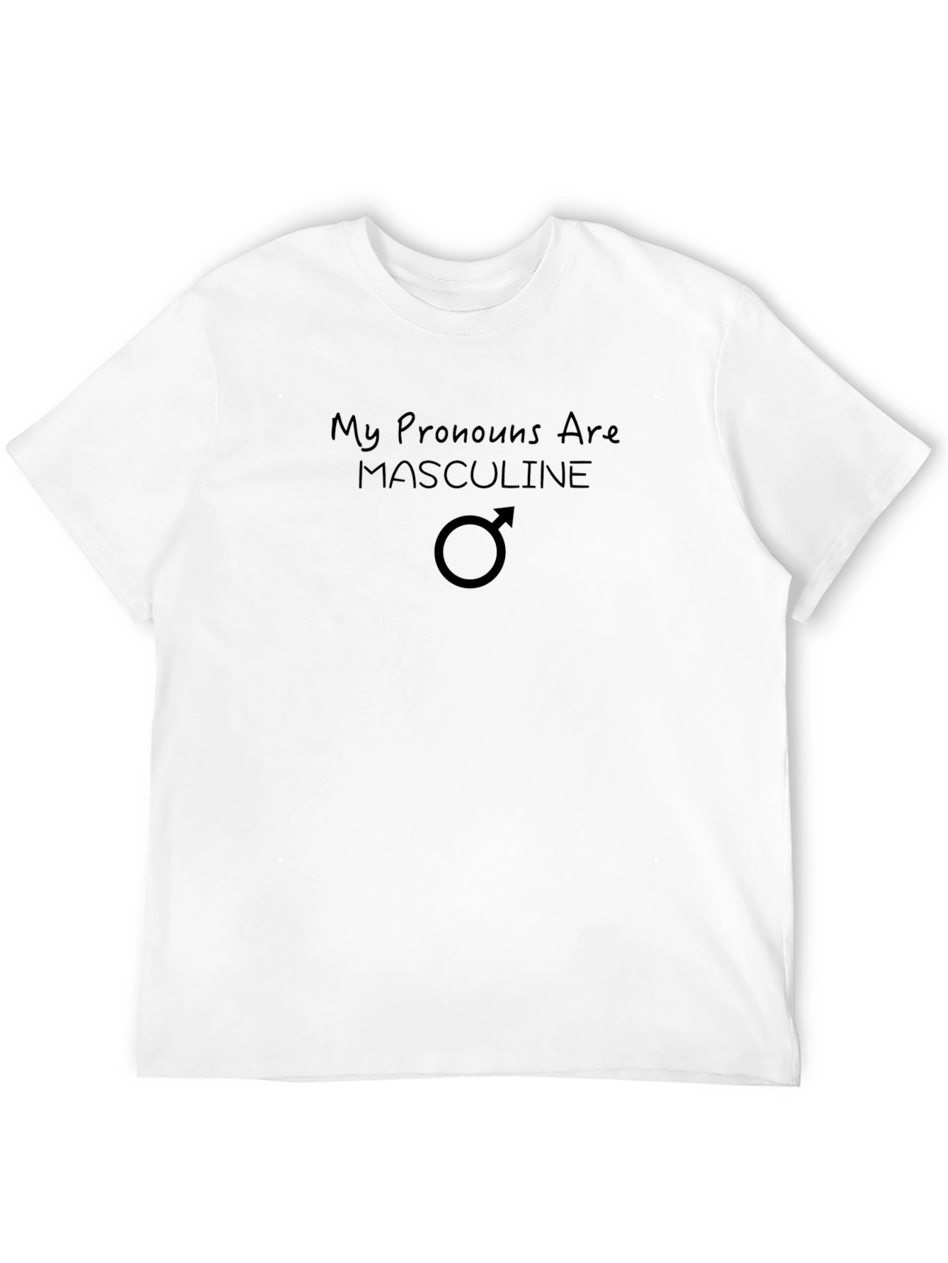 Masculine Pronoun T-Shirt - Gender Identity Pride Tee
