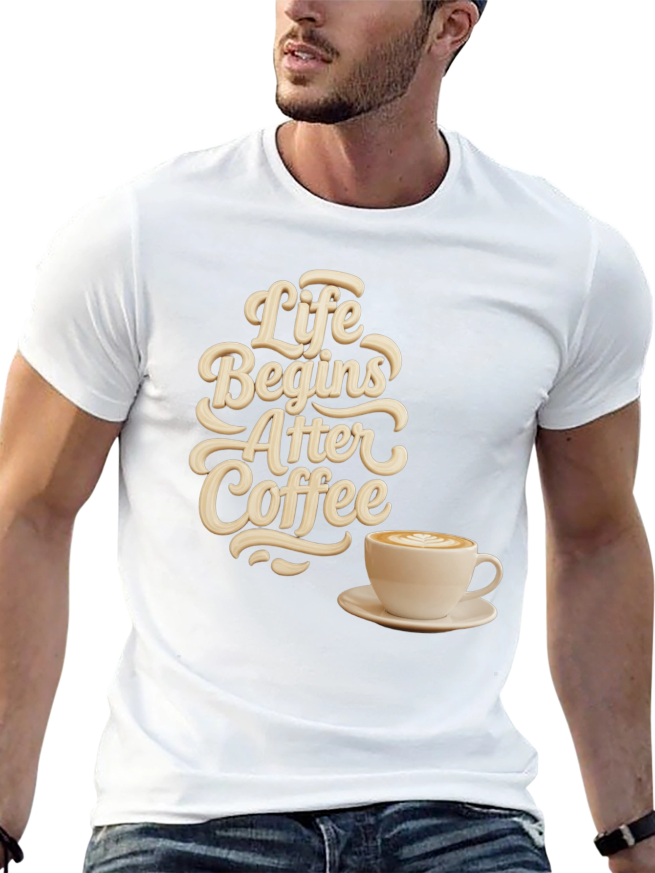 Life Begins After Coffee Graphic Tee