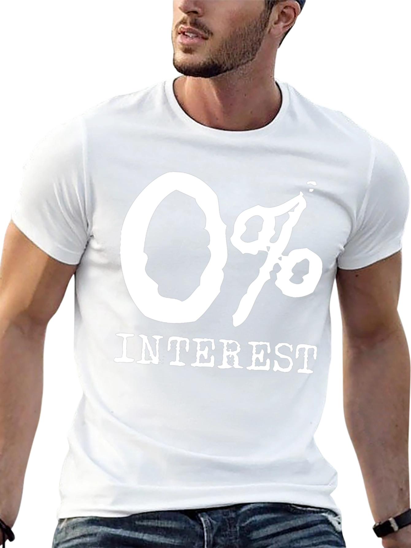 0% Interest Black T-Shirt