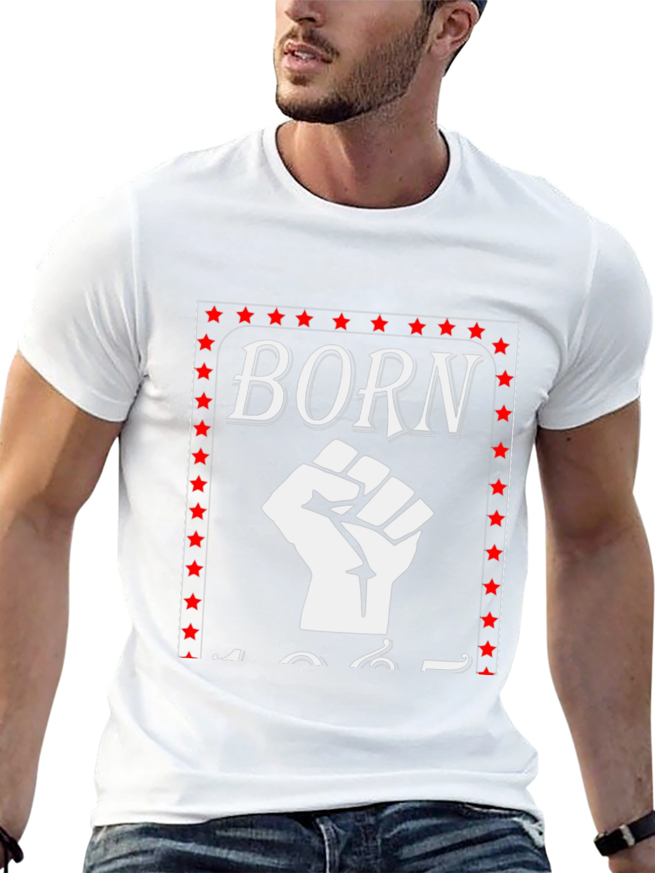 Born in 1961 Fist Graphic Tee - Black