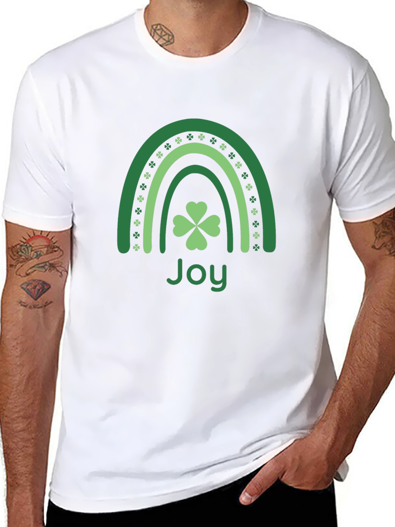 St. Patricks Day Joy Rainbow T-Shirt