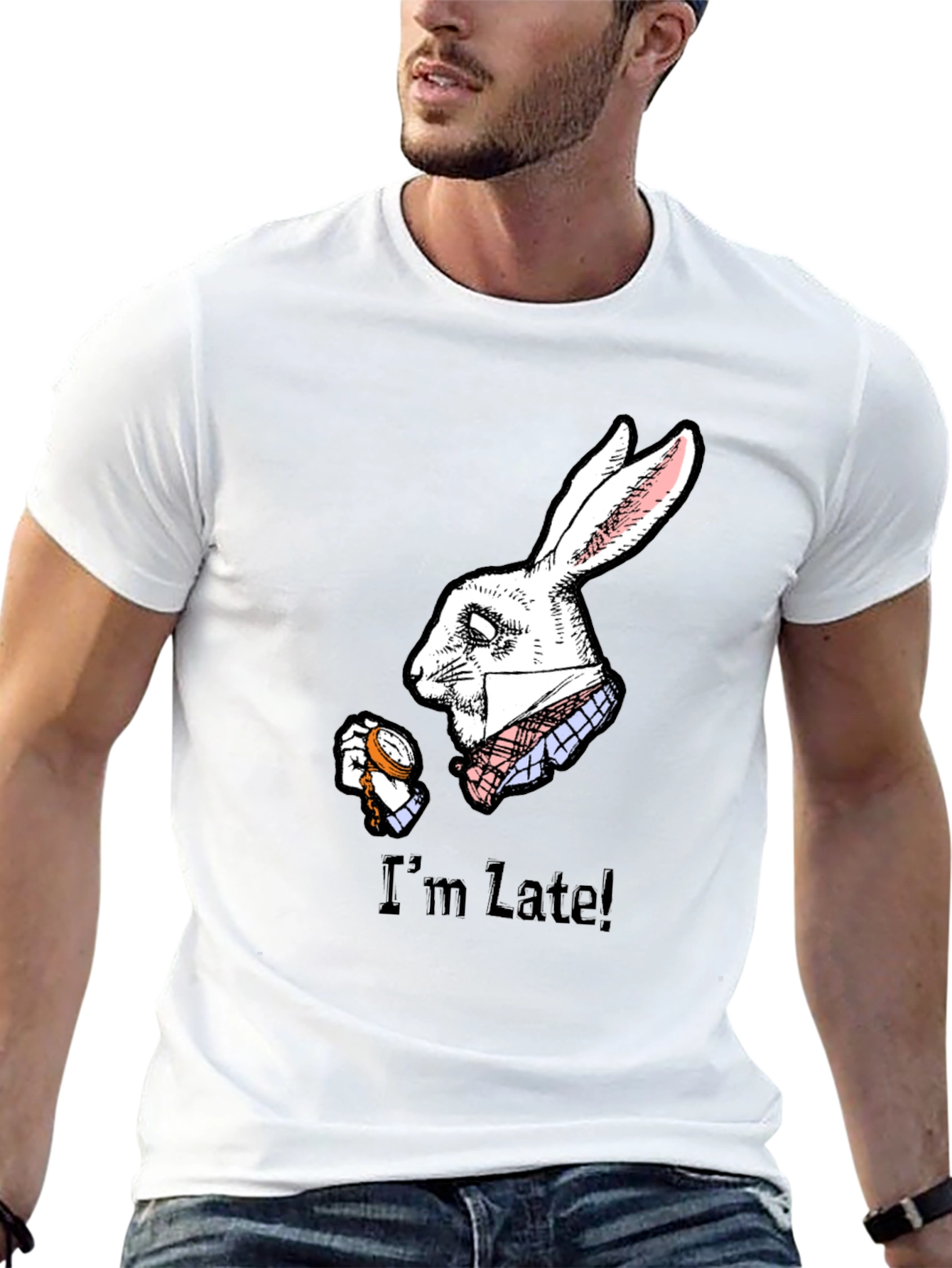 Im Late! White Rabbit Graphic Tee