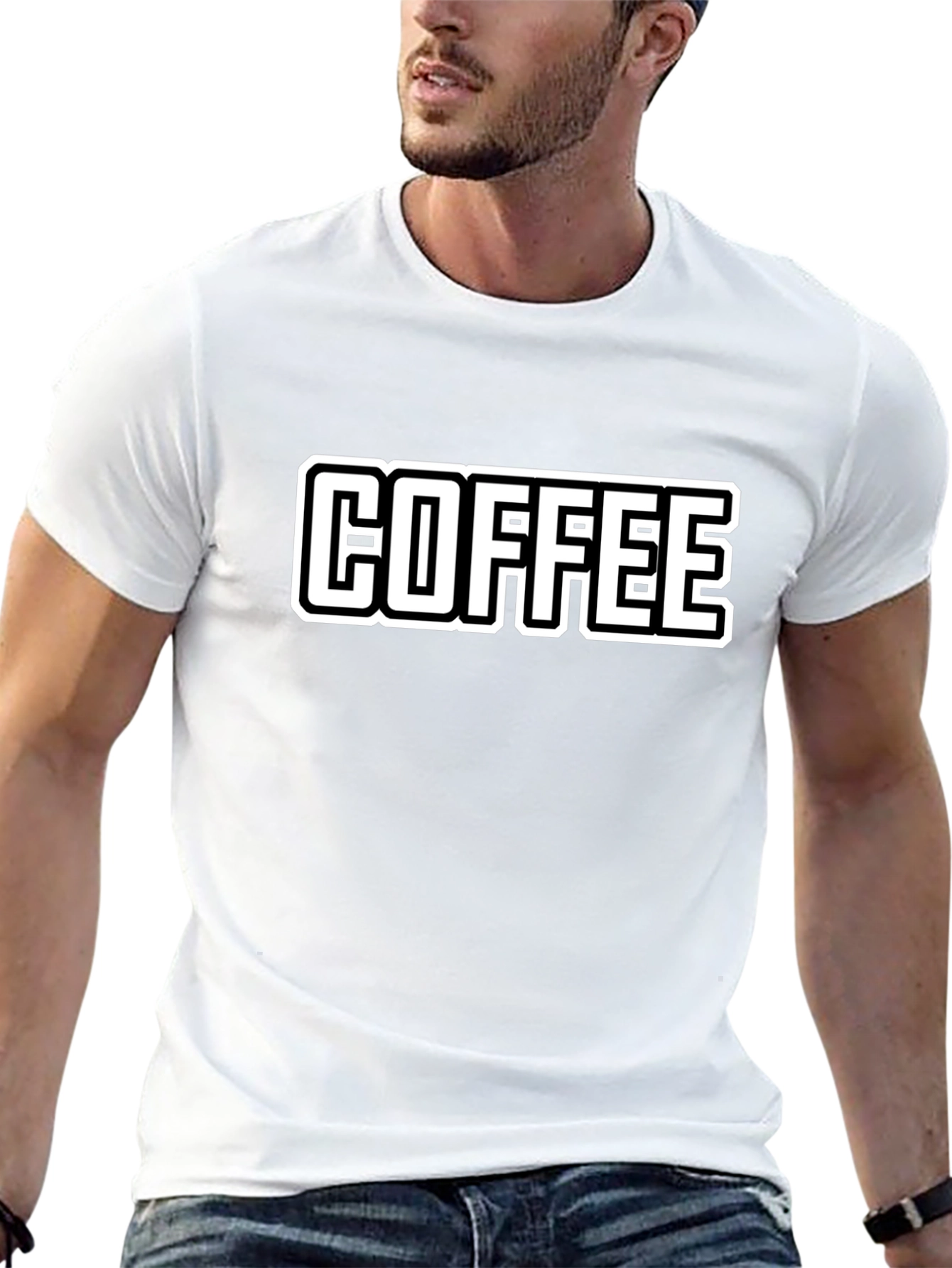 Coffee Graphic Tee - Black Casual Style