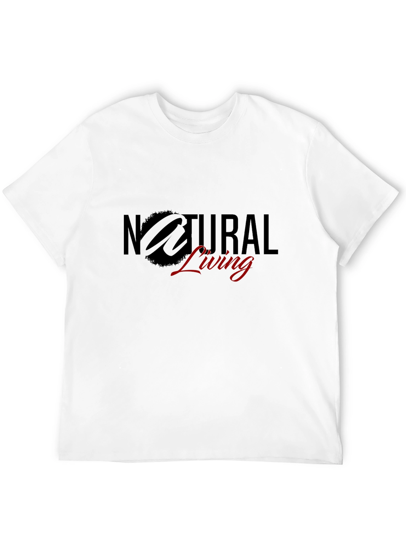 Natural Living Black T-Shirt
