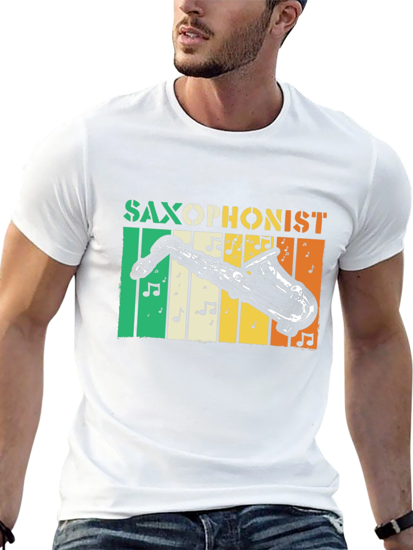 Saxophonist Irish Flag T-Shirt - Music Lover Tee