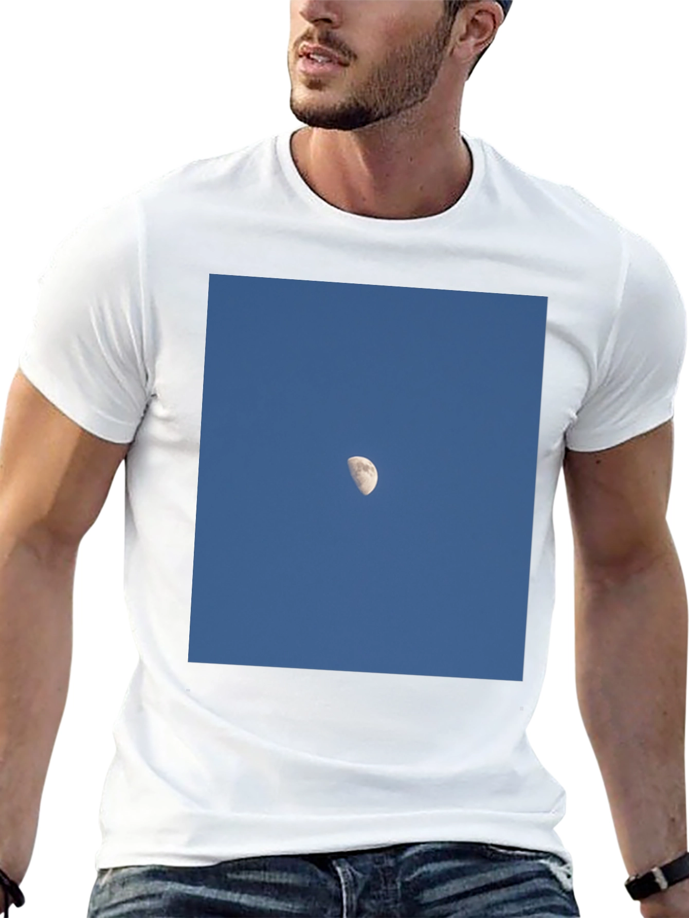 Blue Sky Moon Graphic T-Shirt - Unisex