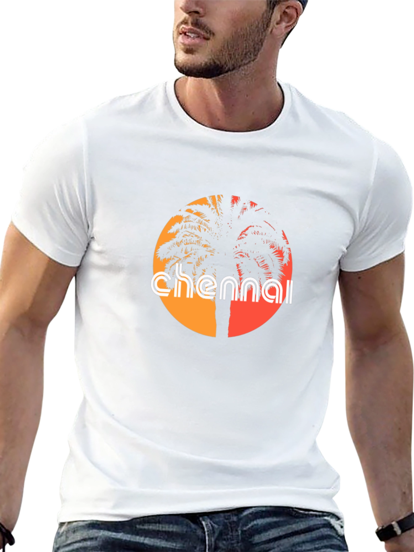 Chennai Palm Tree Graphic Tee