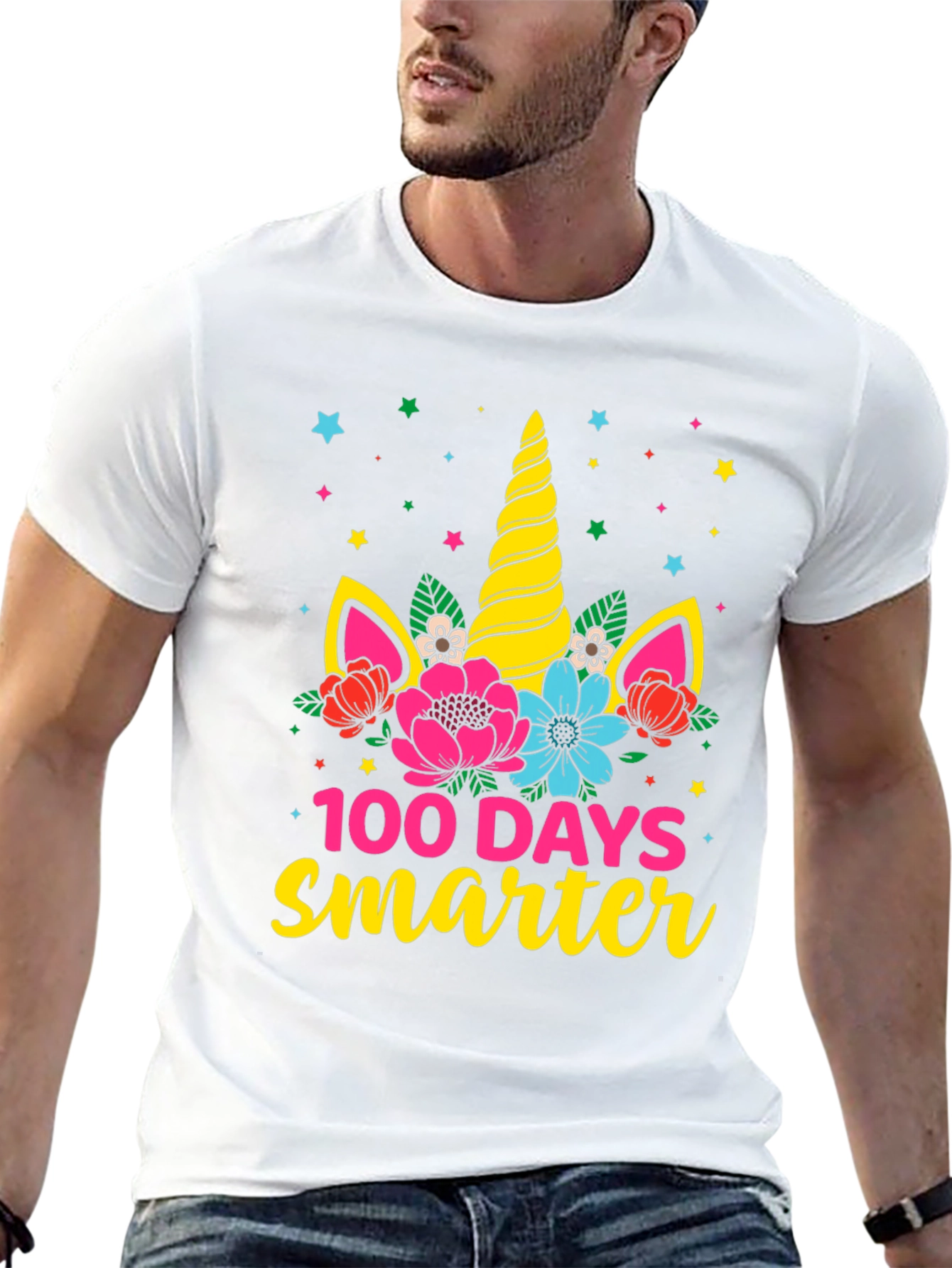 100 Days Smarter Unicorn Tee