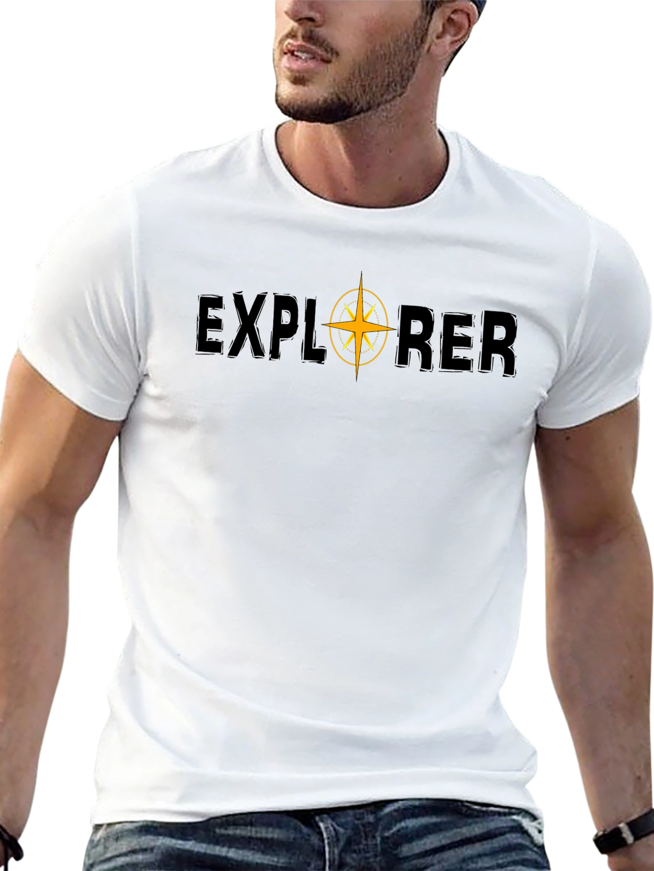 Explorer Compass Graphic Tee - Adventure Awaits!