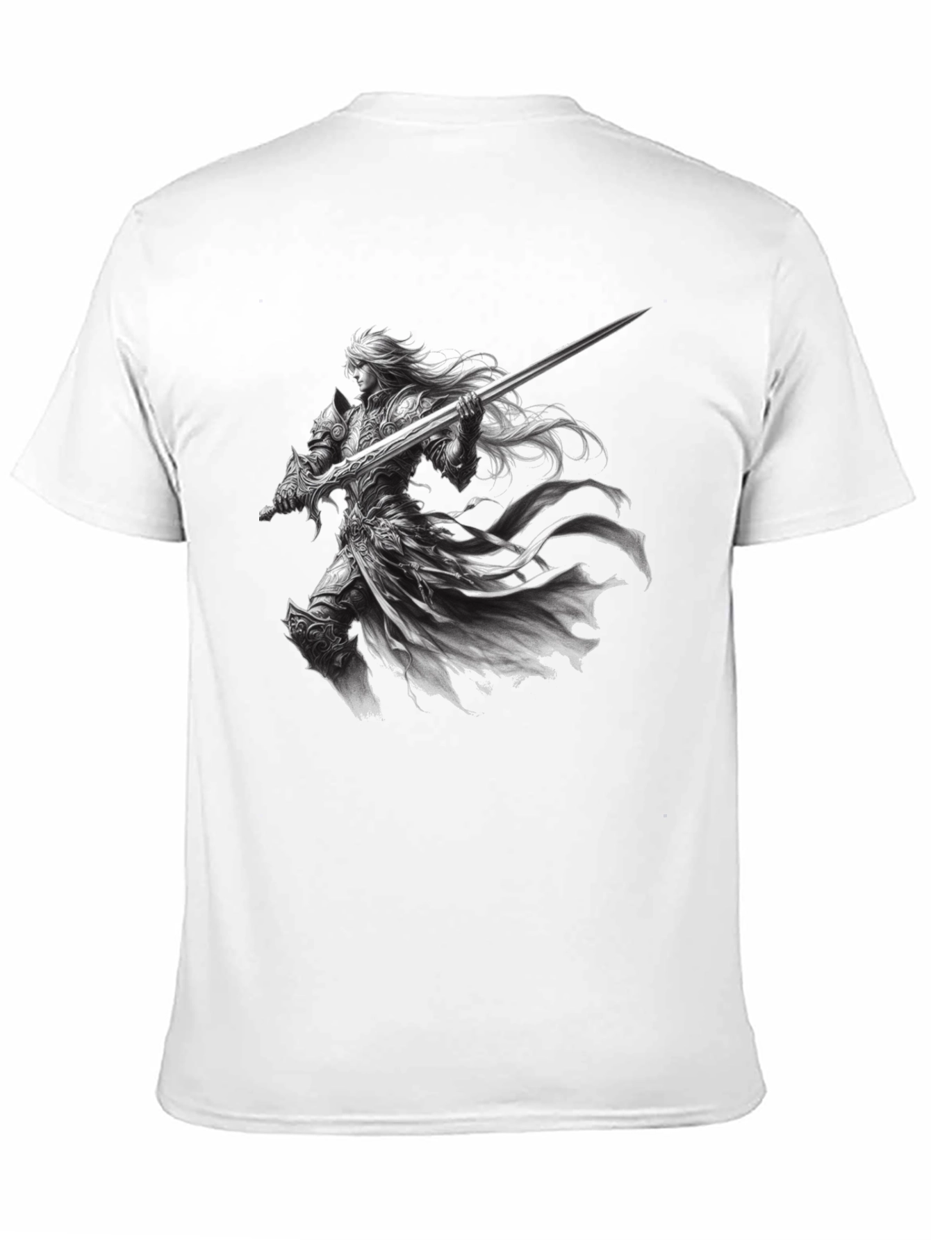 Warrior Knight Graphic Tee - Black