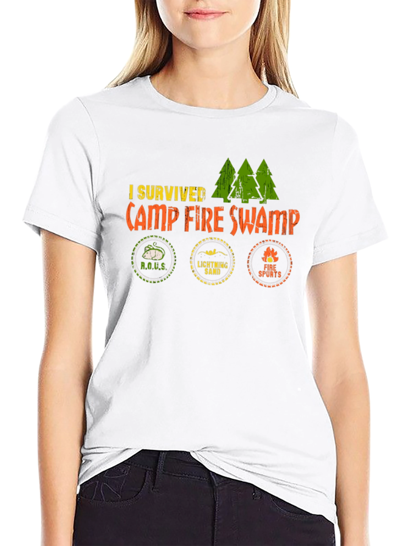 I Survived Camp Fire Swamp Graphic Tee