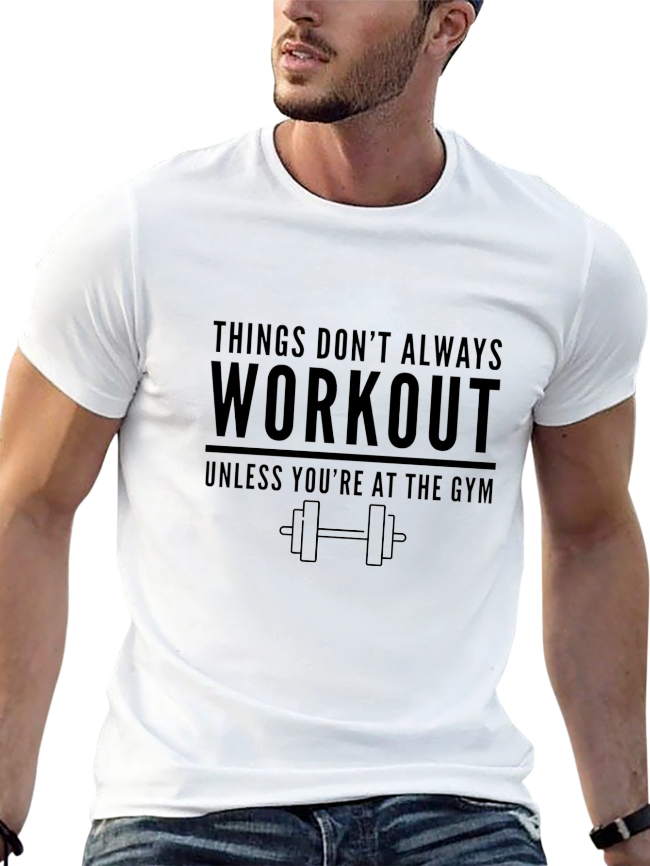 Workout Gym Motivational Graphic T-Shirt